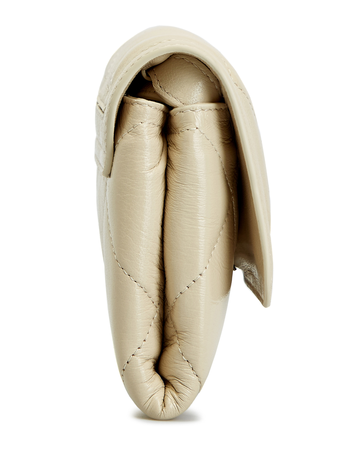 Сумка ручной работы из стеганой кожи наппа BRUNELLO CUCINELLI, цвет бежевый, размер M;XL - фото 4