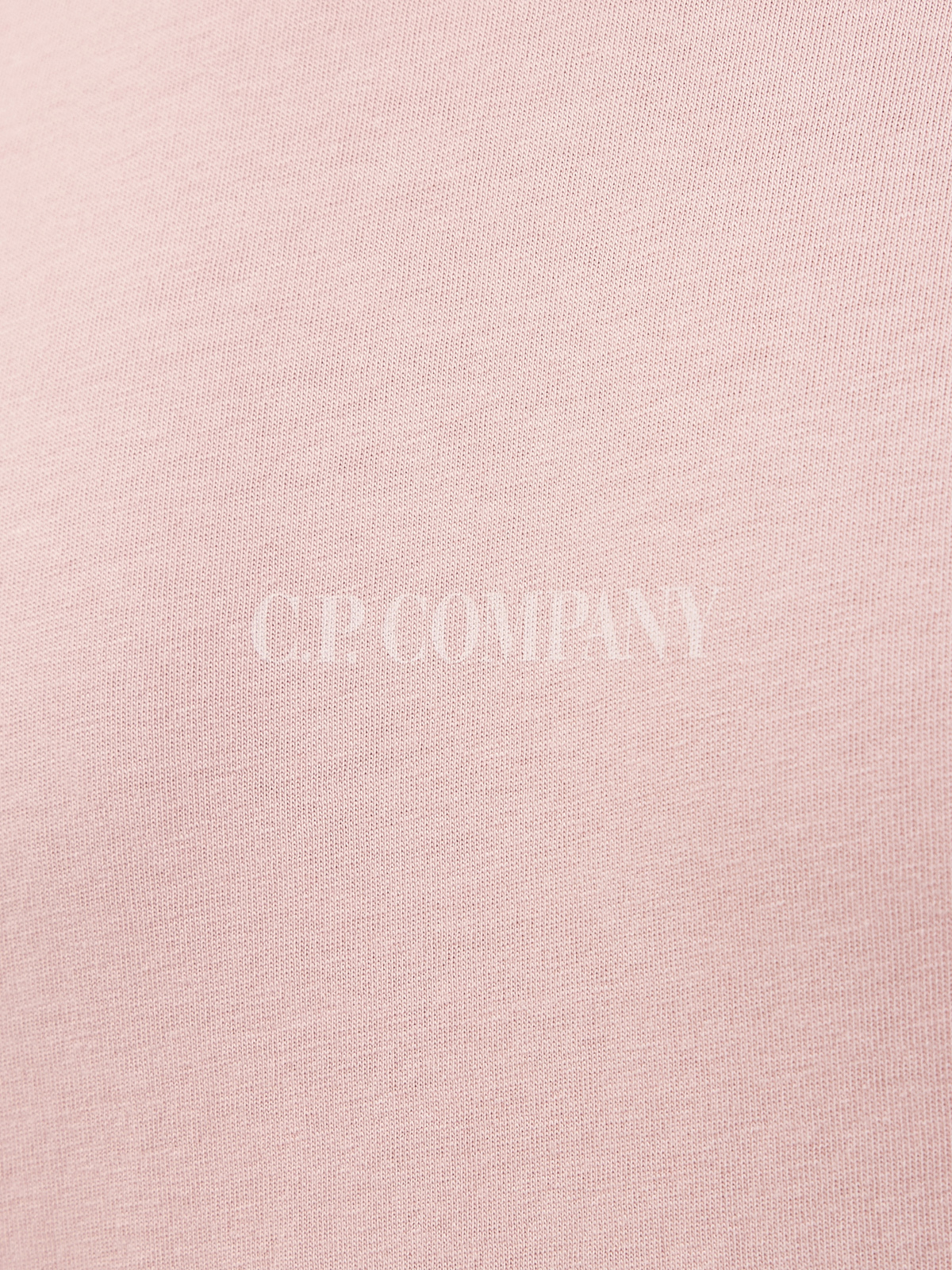 Хлопковая футболка свободного кроя с минималистичным принтом C.P.COMPANY, цвет розовый, размер 46;48;52;54 - фото 5