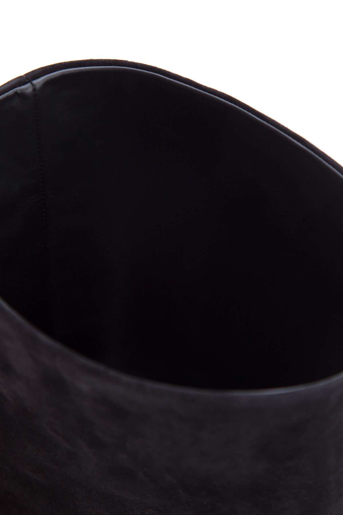 Замшевые ботфорты с широким голенищем и цепью по ранту BALMAIN, цвет черный, размер 37;37.5;38;38.5;39;40 - фото 6