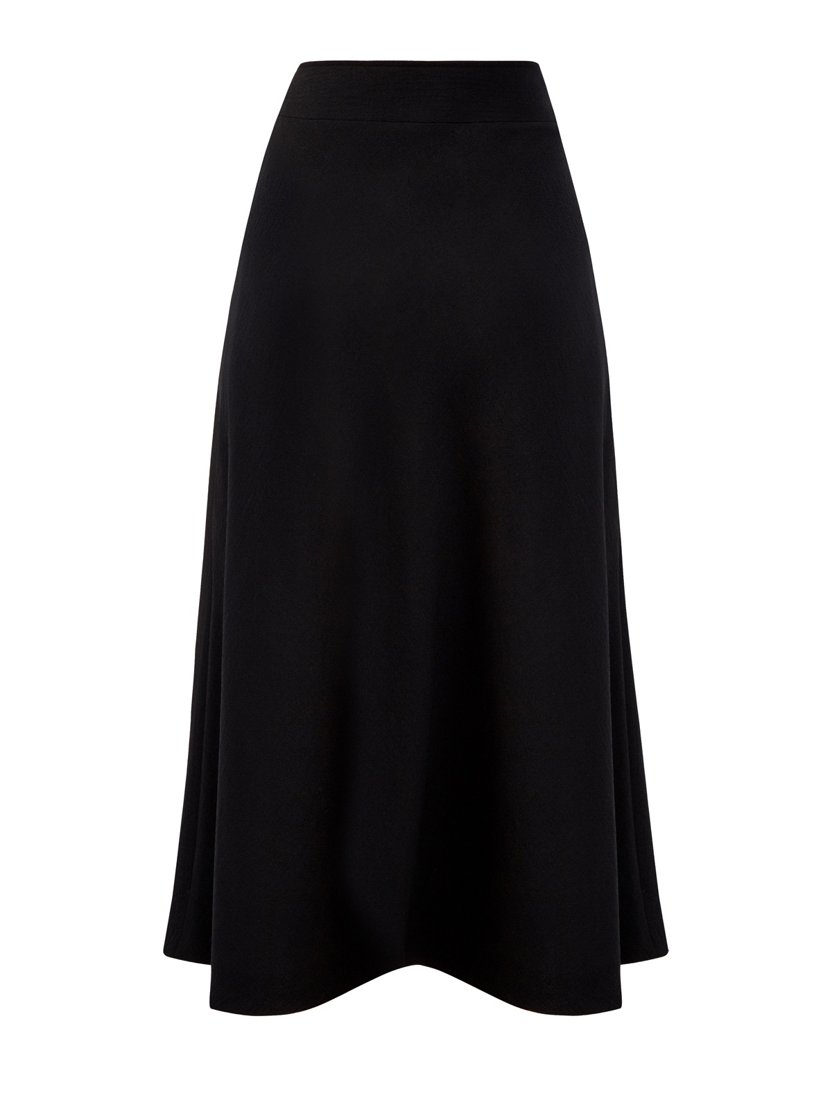Однотонная юбка-миди из тонкой шерстяной ткани ETRO, цвет черный, размер 46;48 - фото 2