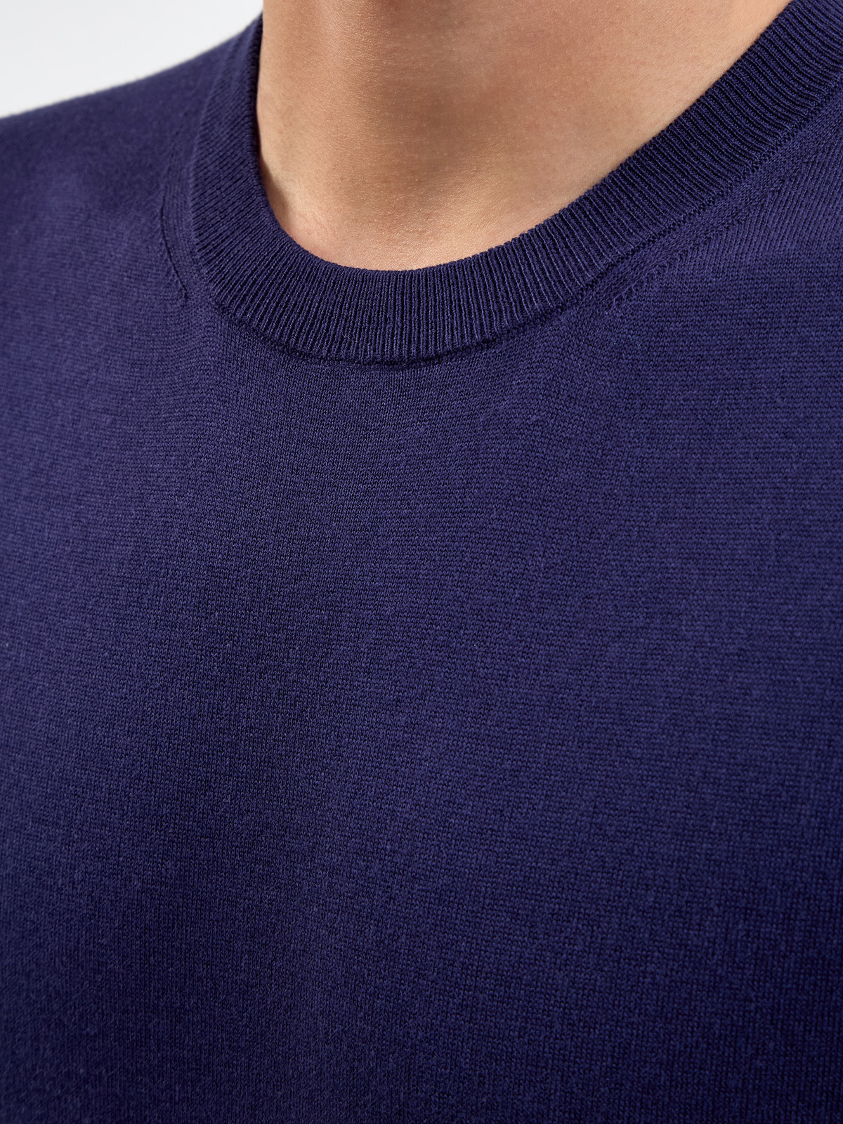 Однотонный джемпер из хлопка и модала с короткими рукавами CANALI, цвет синий, размер 48;50;52;54;56;58;60;62 - фото 5