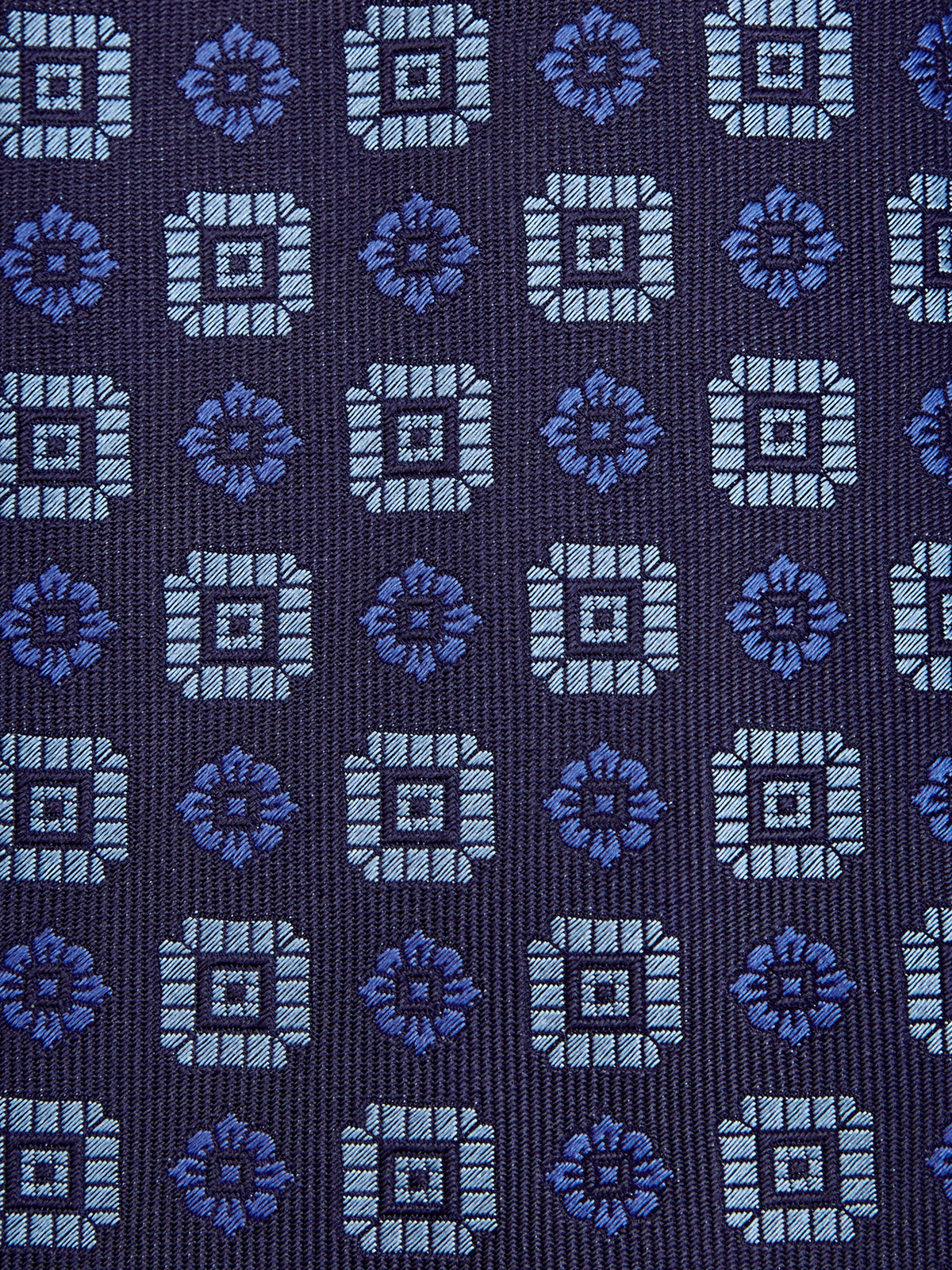 Галстук из цельного отреза шелка с жаккардовым принтом CANALI, цвет синий, размер 50;52;54;56;58;48 - фото 2