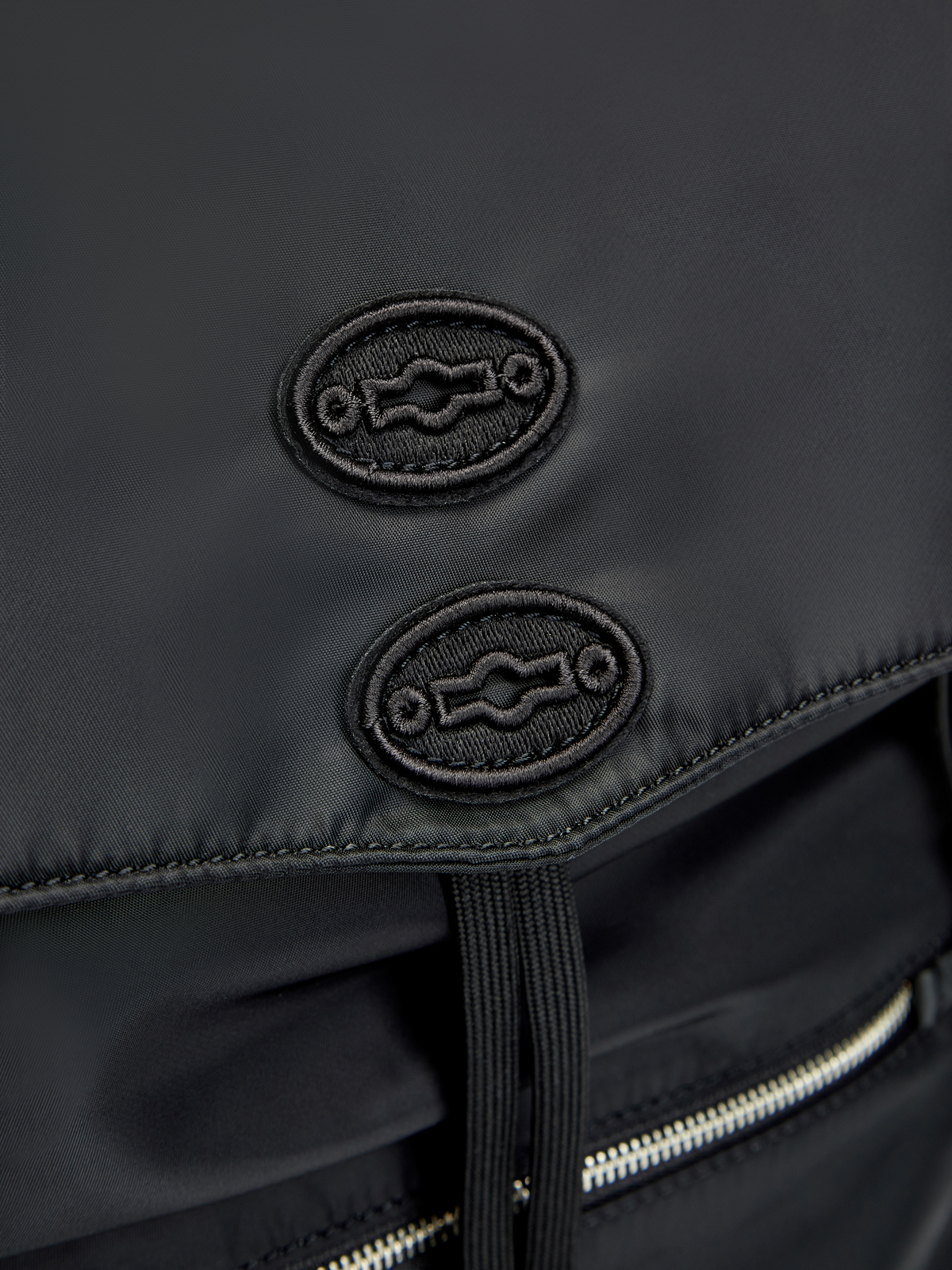 Рюкзак Milo из сатинового нейлона с кожаной ручкой ZANELLATO, цвет черный, размер 38;44 - фото 6