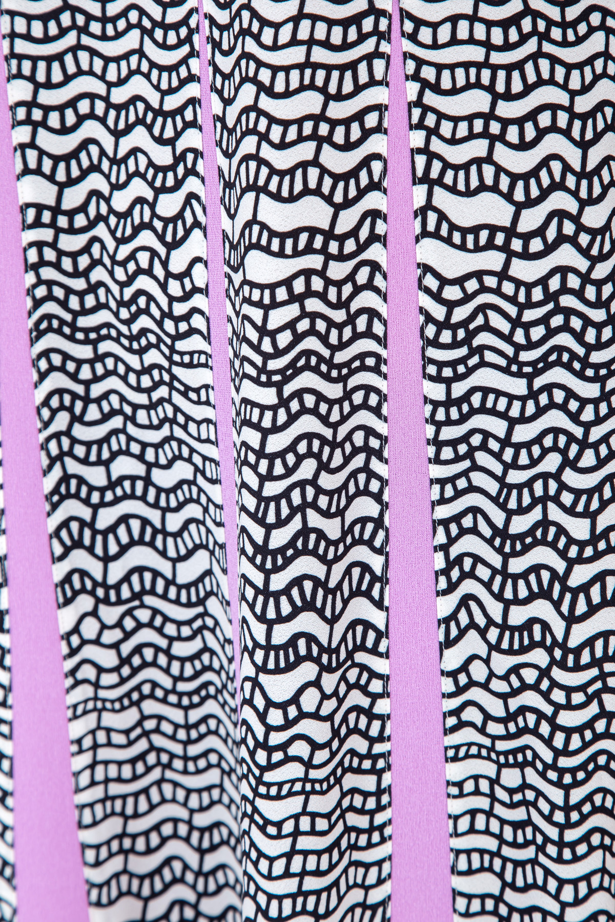 Платье-макси в черно-белых тонах с контрастными вставками по подолу VALENTINO, цвет мульти, размер 44 - фото 5