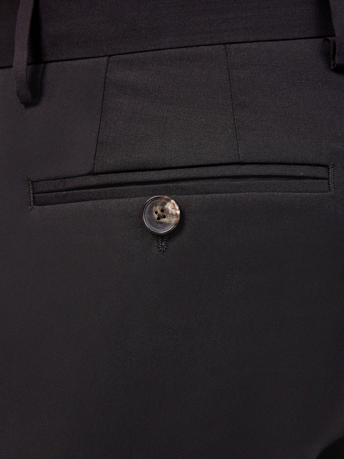 Брюки в классическом стиле из тонкой шерстяной ткани ETRO, цвет черный, размер 50;52;54;48 - фото 5