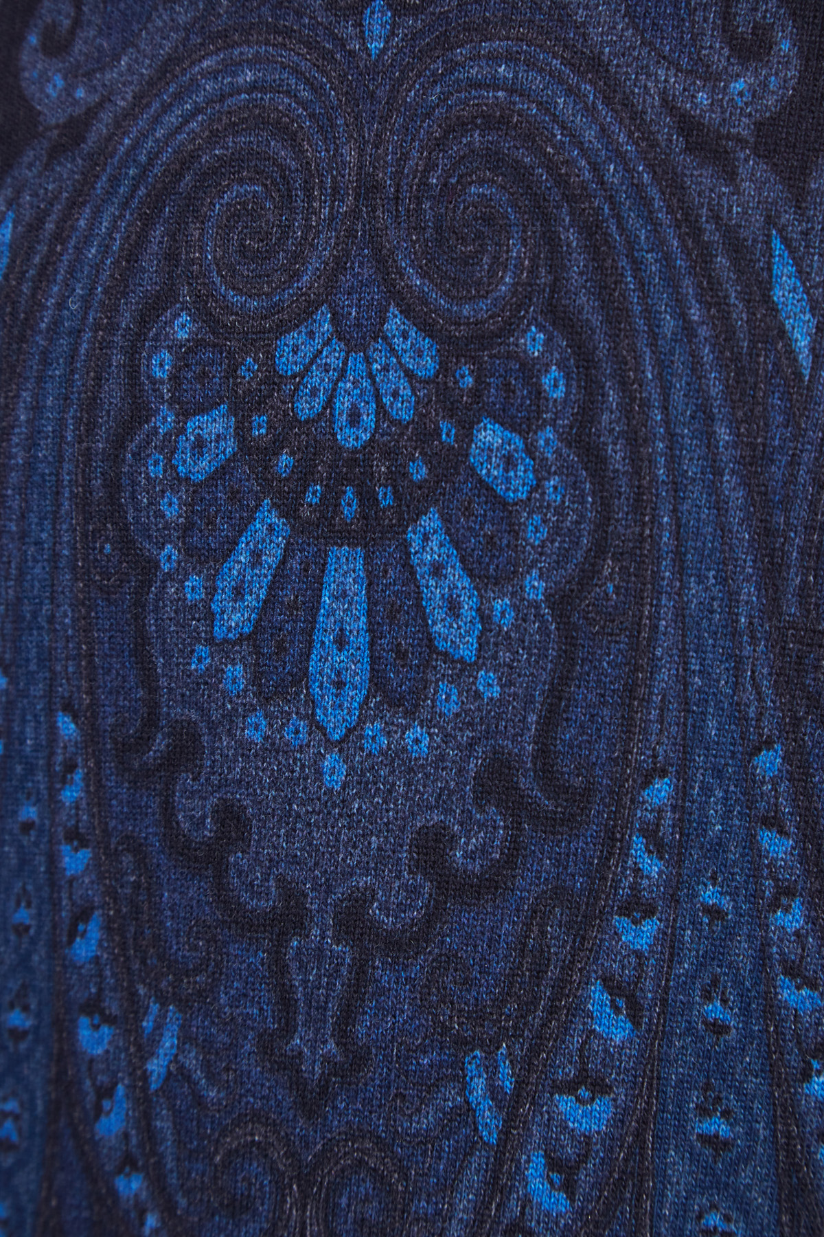 Джемпер из шерсти и кашемира с принтом пейсли ETRO, цвет синий, размер 46 - фото 5