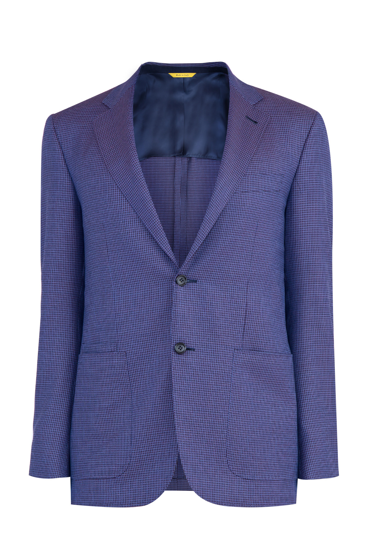 Шерстяной блейзер с накладными карманами CANALI, цвет фиолетовый, размер 52;58