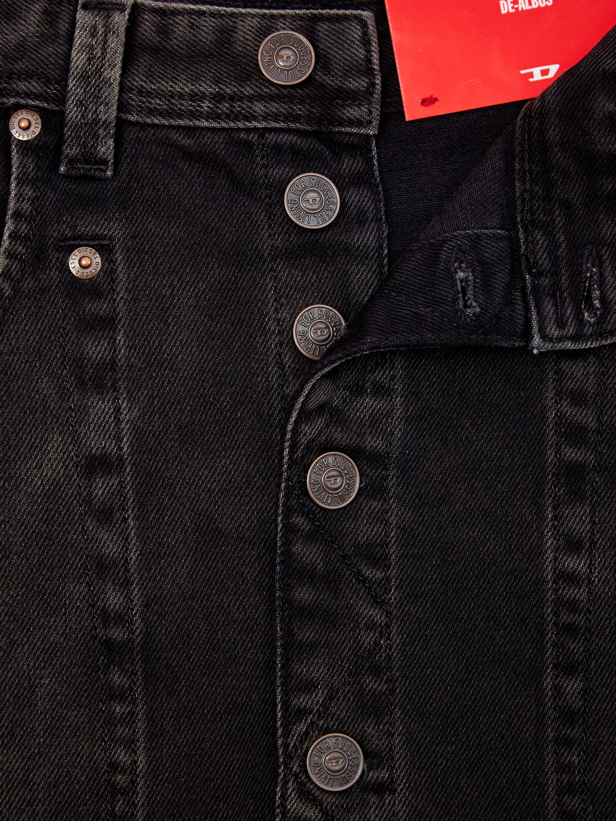 Джинсовая юбка De-Albus с выбеленным эффектом DIESEL, цвет черный, размер S;M;XS;S - фото 6