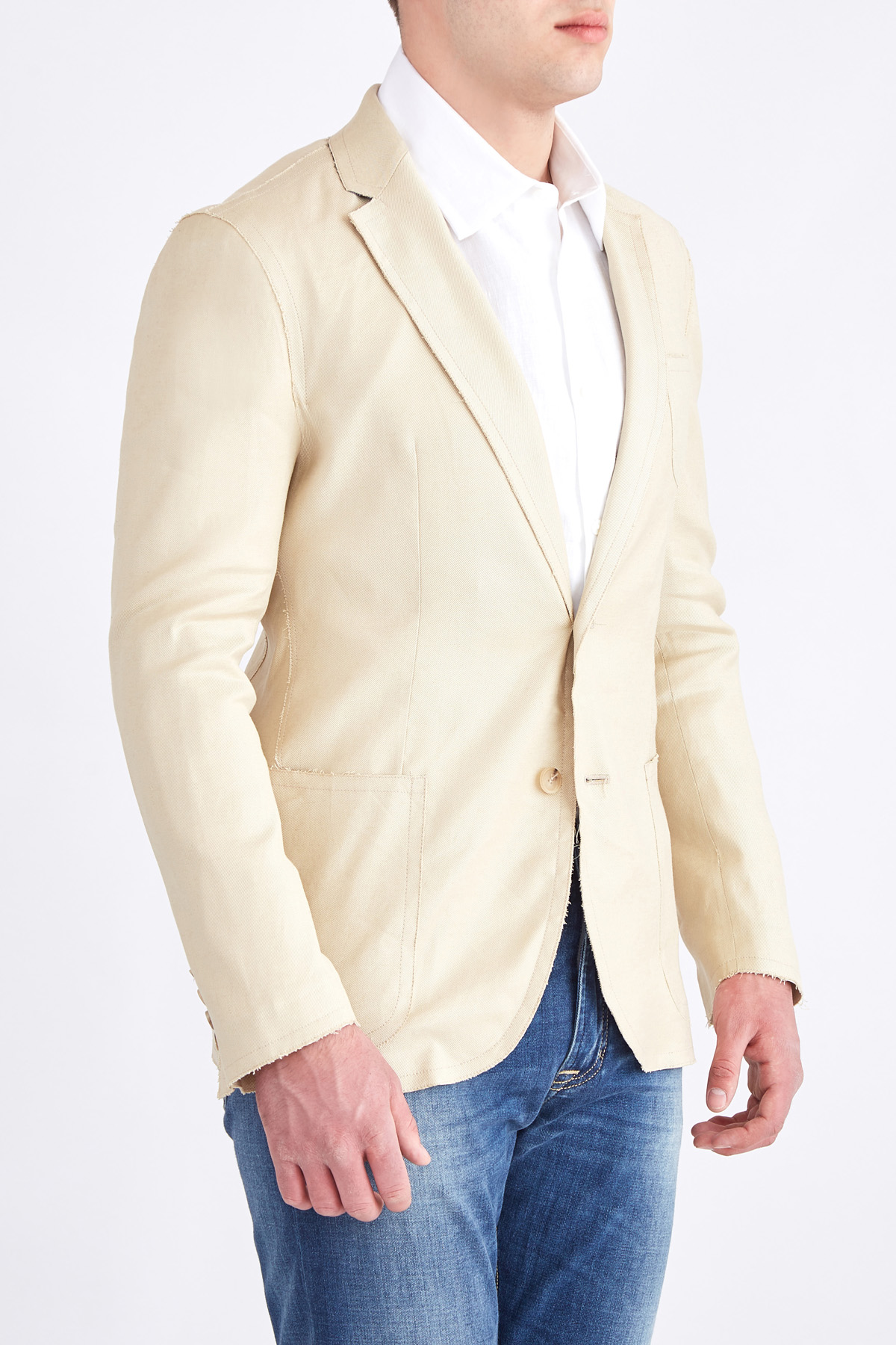пиджак ERMANNO SCERVINO, цвет бежевый, размер 48;50;52 - фото 3