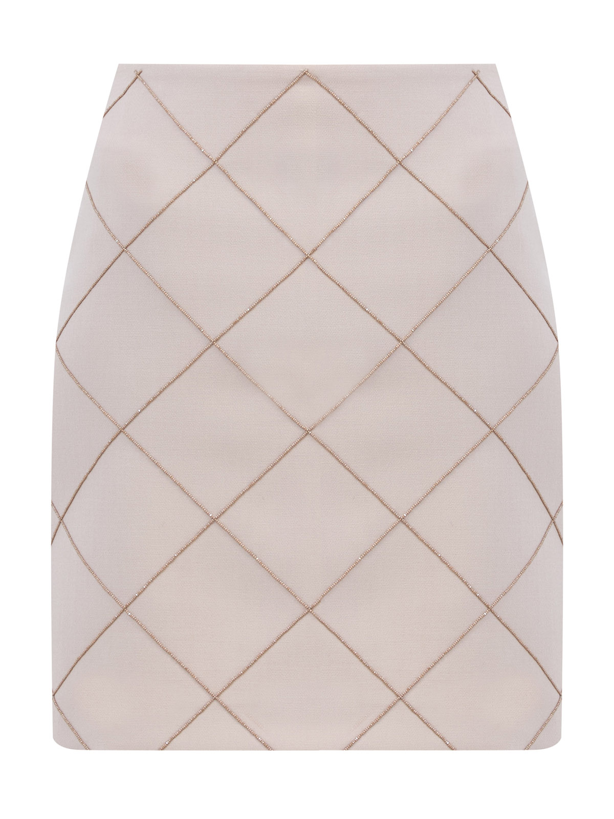 Юбка-карандаш с ромбовидным узором из бусин 59040₽