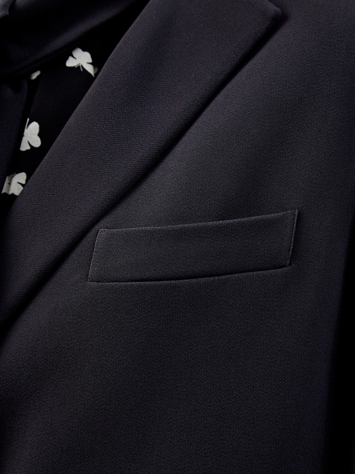 Двубортный жакет из гладкой ткани кади REDVALENTINO, цвет черный, размер M;L;S - фото 5