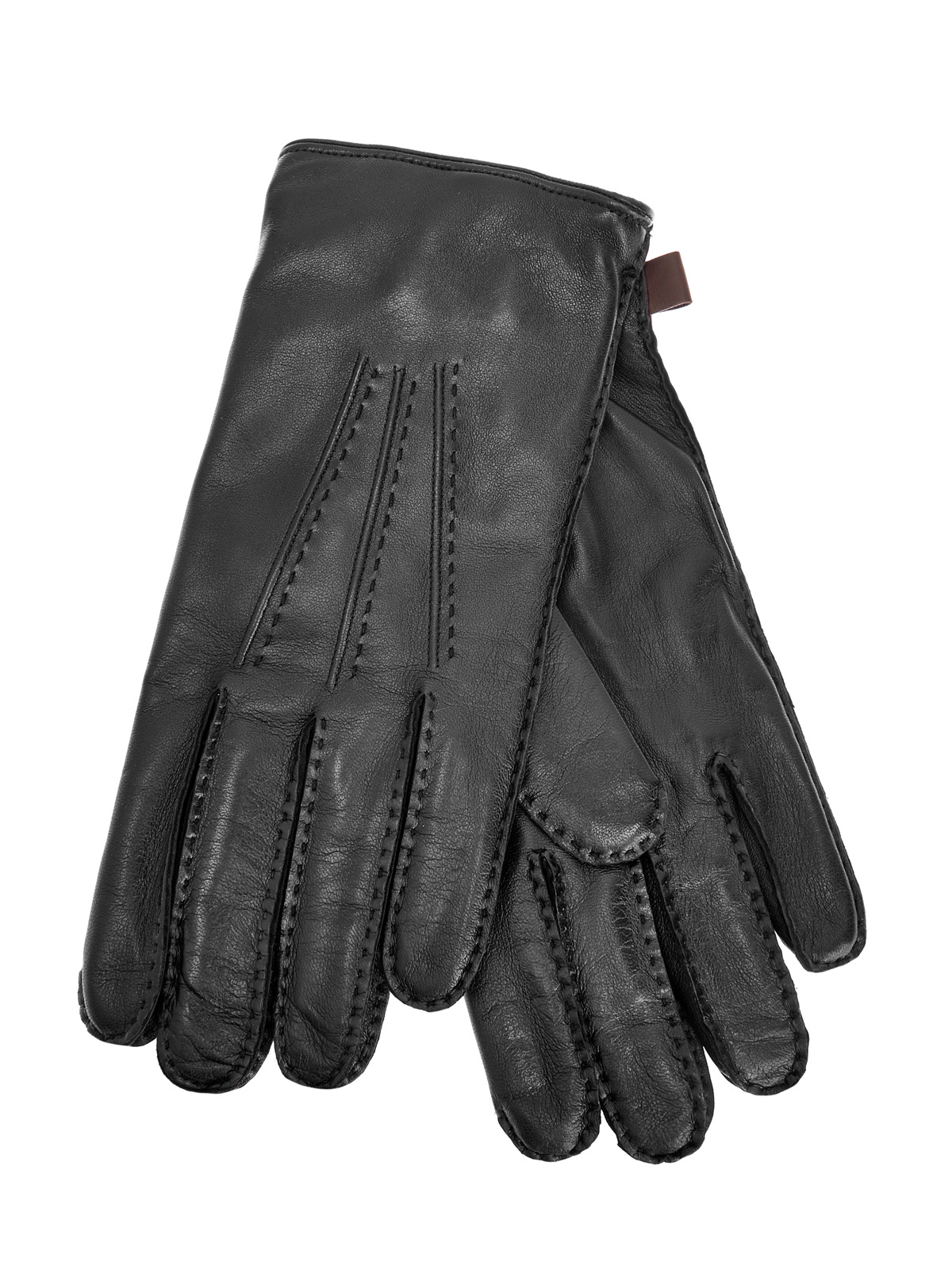 Кожаные перчатки с подкладкой из кашемировой пряжи MORESCHI, цвет черный, размер L;XS;S;M