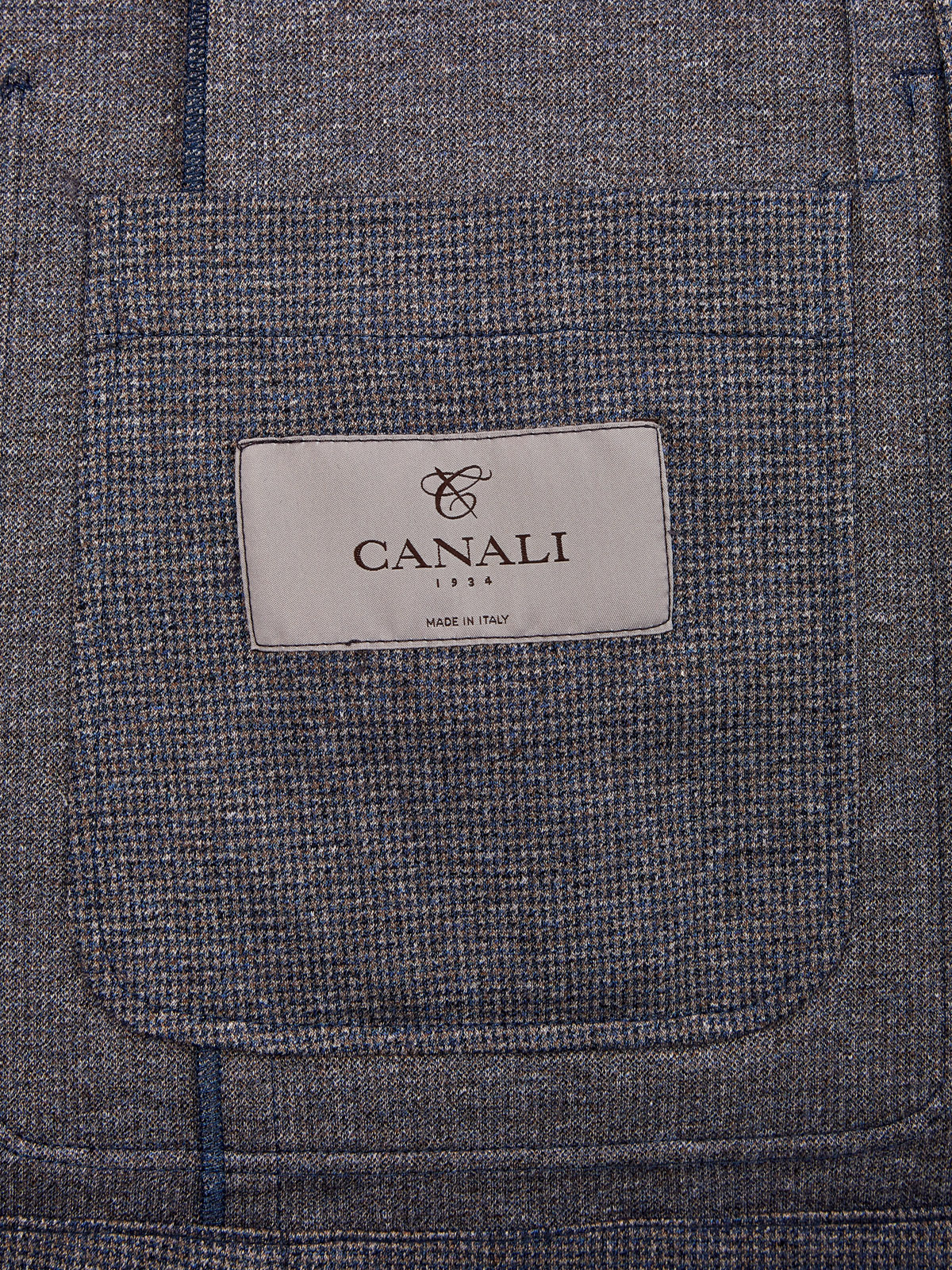 Шерстяной пиджак ручной работы с накладными карманами CANALI, цвет серый, размер 48;50;52;54;56;58 - фото 6