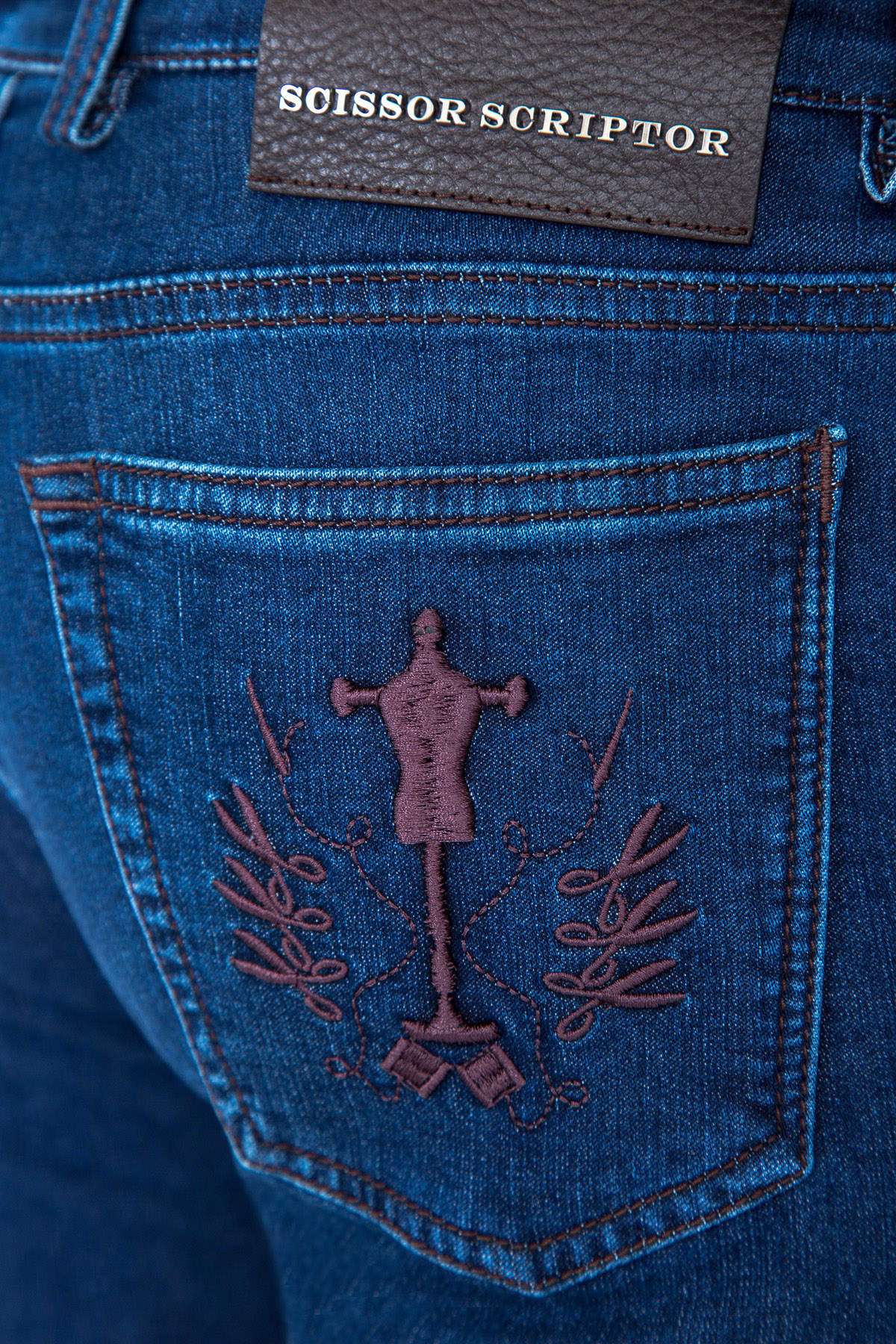 джинсы SCISSOR SCRIPTOR, цвет синий, размер 50 - фото 7