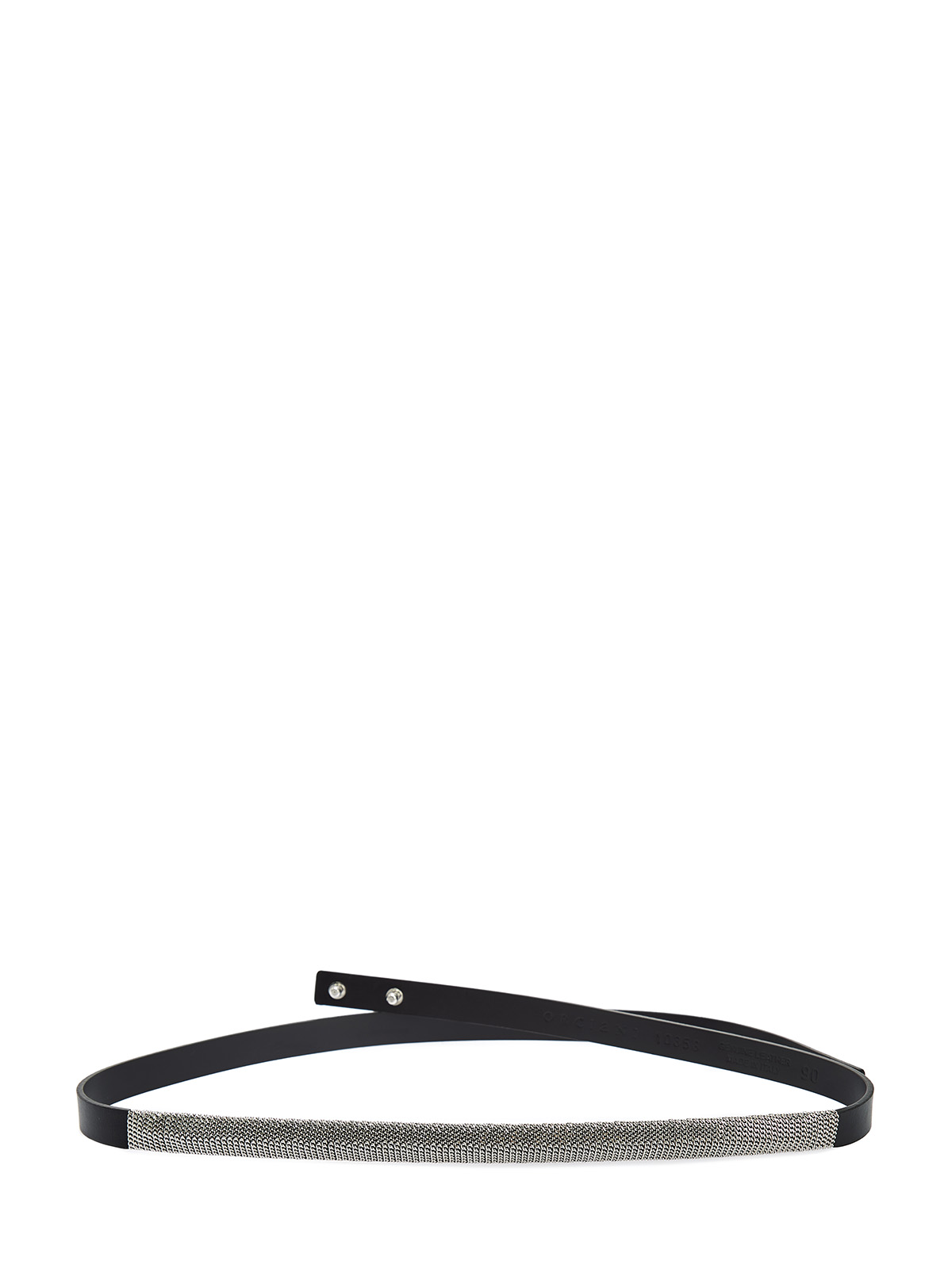 Тонкий ремень с декором из серебристых цепочек 26010₽