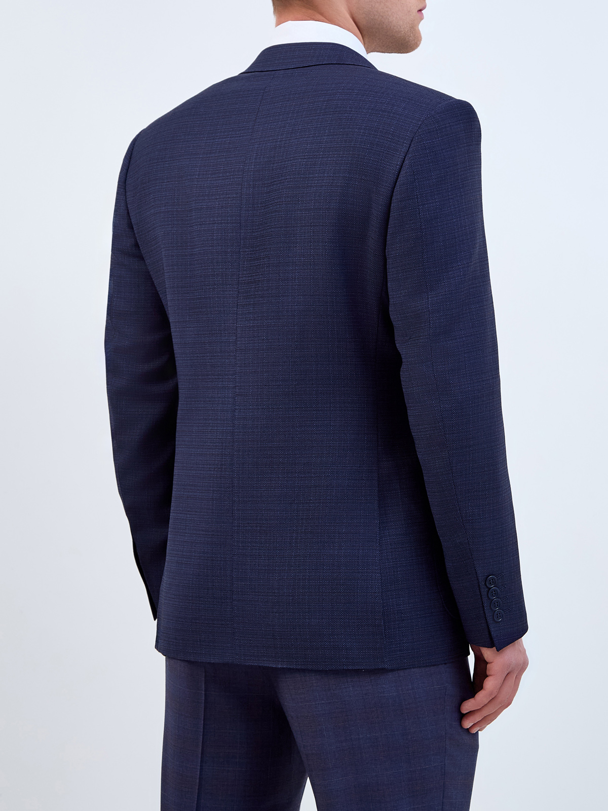 Пиджак ручной работы в классическом стиле из шерстяной ткани CANALI, цвет синий, размер 50;52;54;56;58;60;54;56;58;58 - фото 4