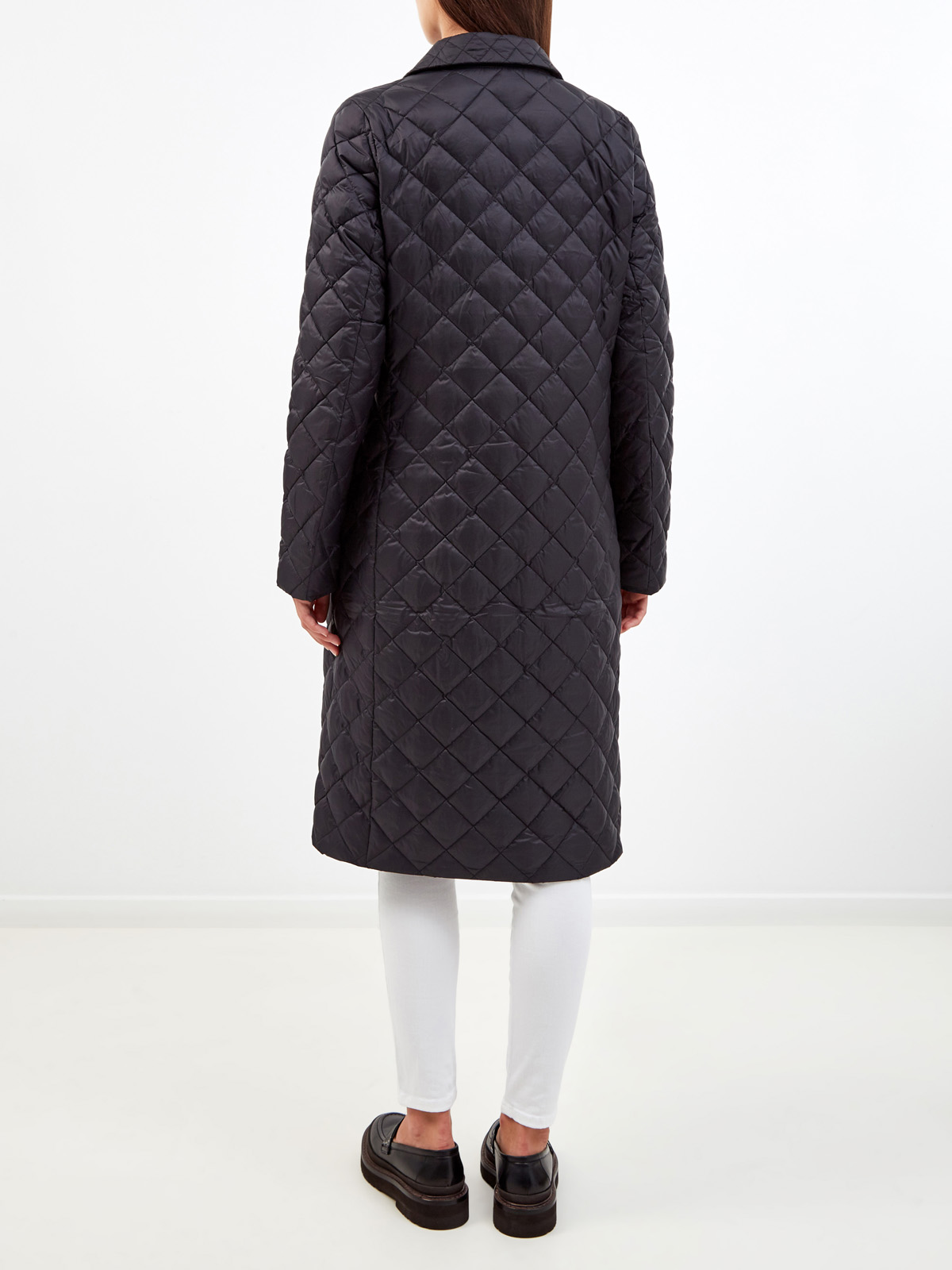 Стеганое пуховое пальто с водоотталкивающей пропиткой NAUMI, цвет черный, размер 40;44;46;42 - фото 4