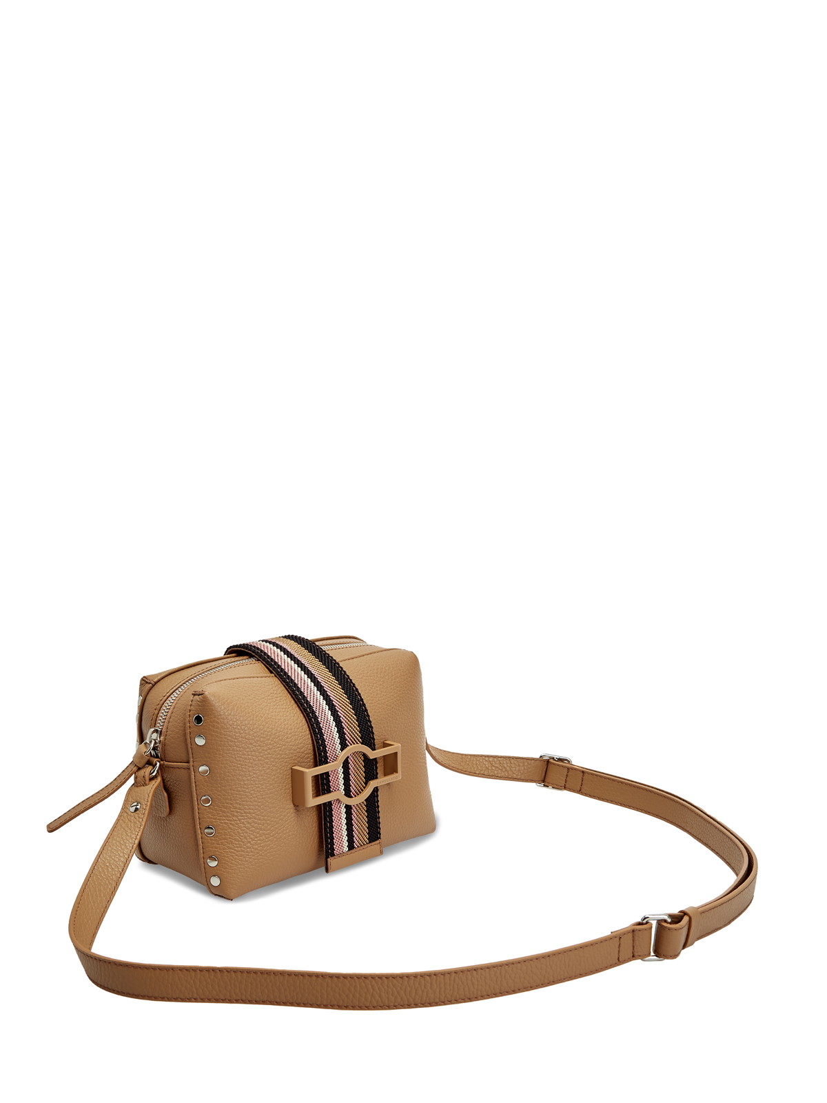 Кожаная сумка Oda с регулируемым ремнем и заклепками ZANELLATO, цвет коричневый, размер 38;44 - фото 3