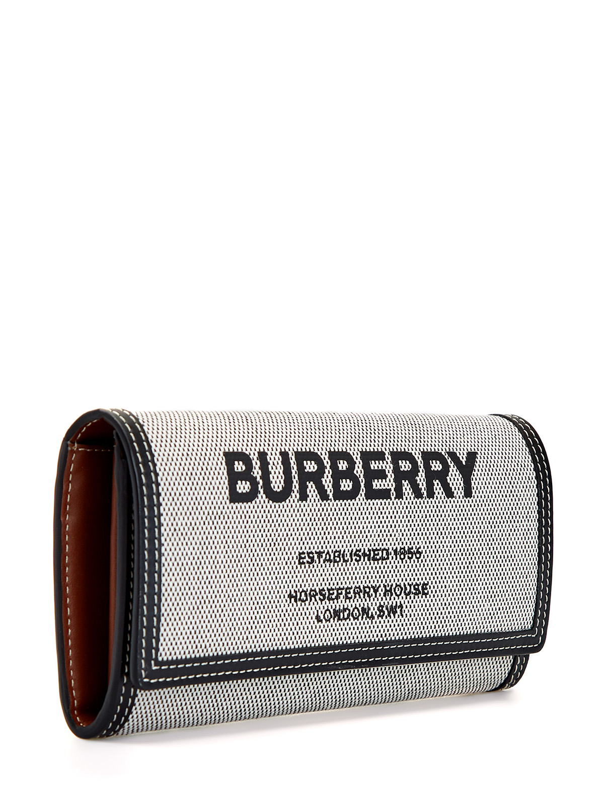 Классический бумажник из парусины с принтом Horseferry BURBERRY, размер 36;36.5;37;38;40;37.5 - фото 3