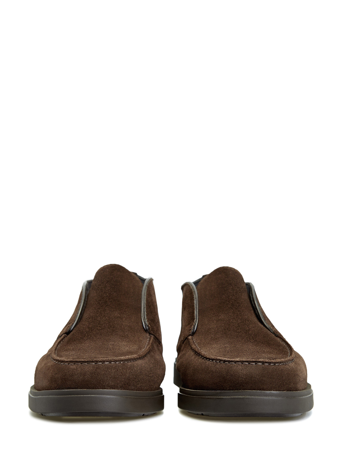 Замшевые ботинки с внутренней отделкой из овчины SANTONI, цвет коричневый, размер 40;40.5;41;41.5;42;43;43.5;44;44.5 - фото 6