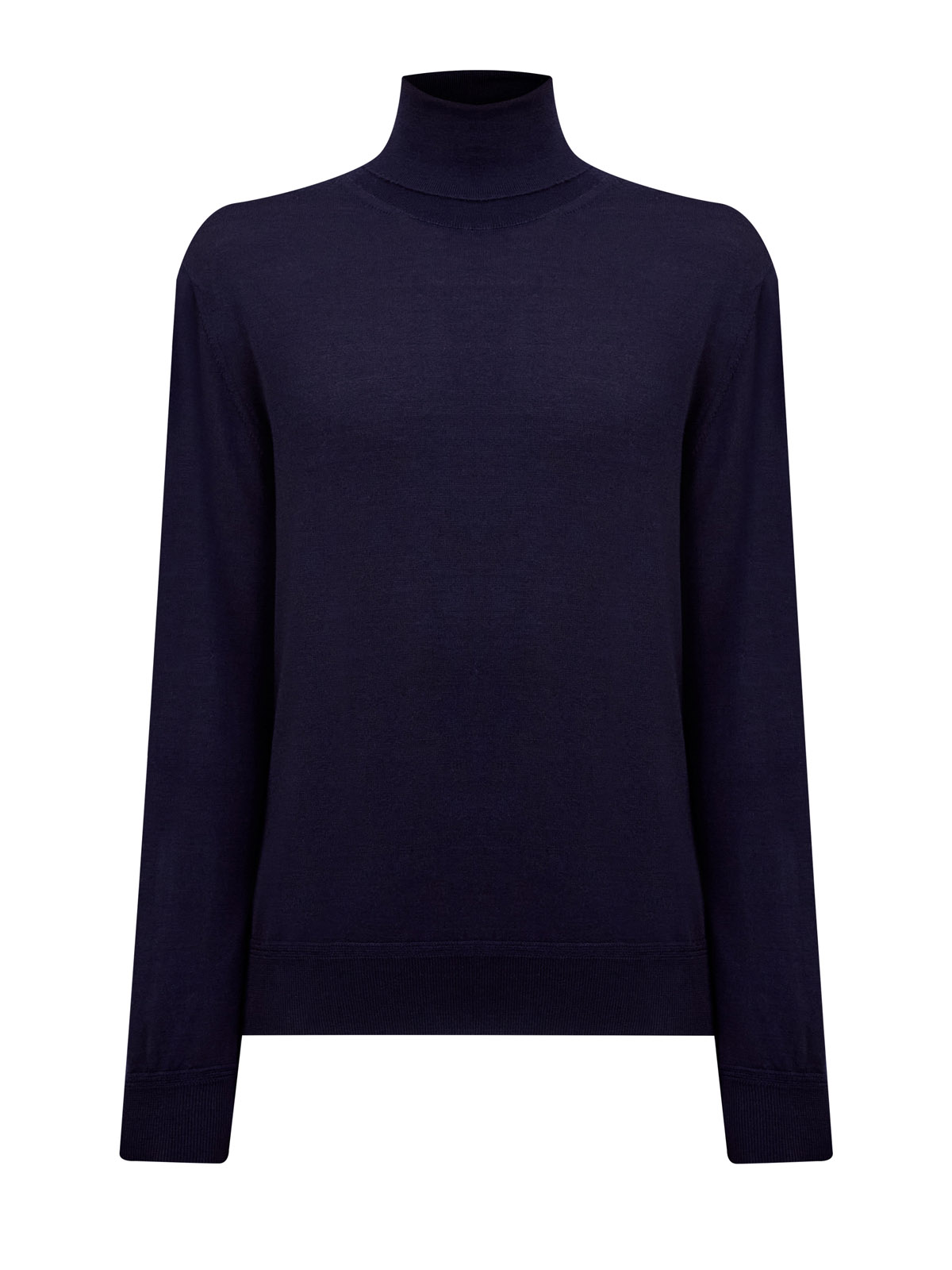 

Однотонная водолазка из шерсти, шелка и кашемира, Синий, Однотонная водолазка из шерсти, шелка и кашемира