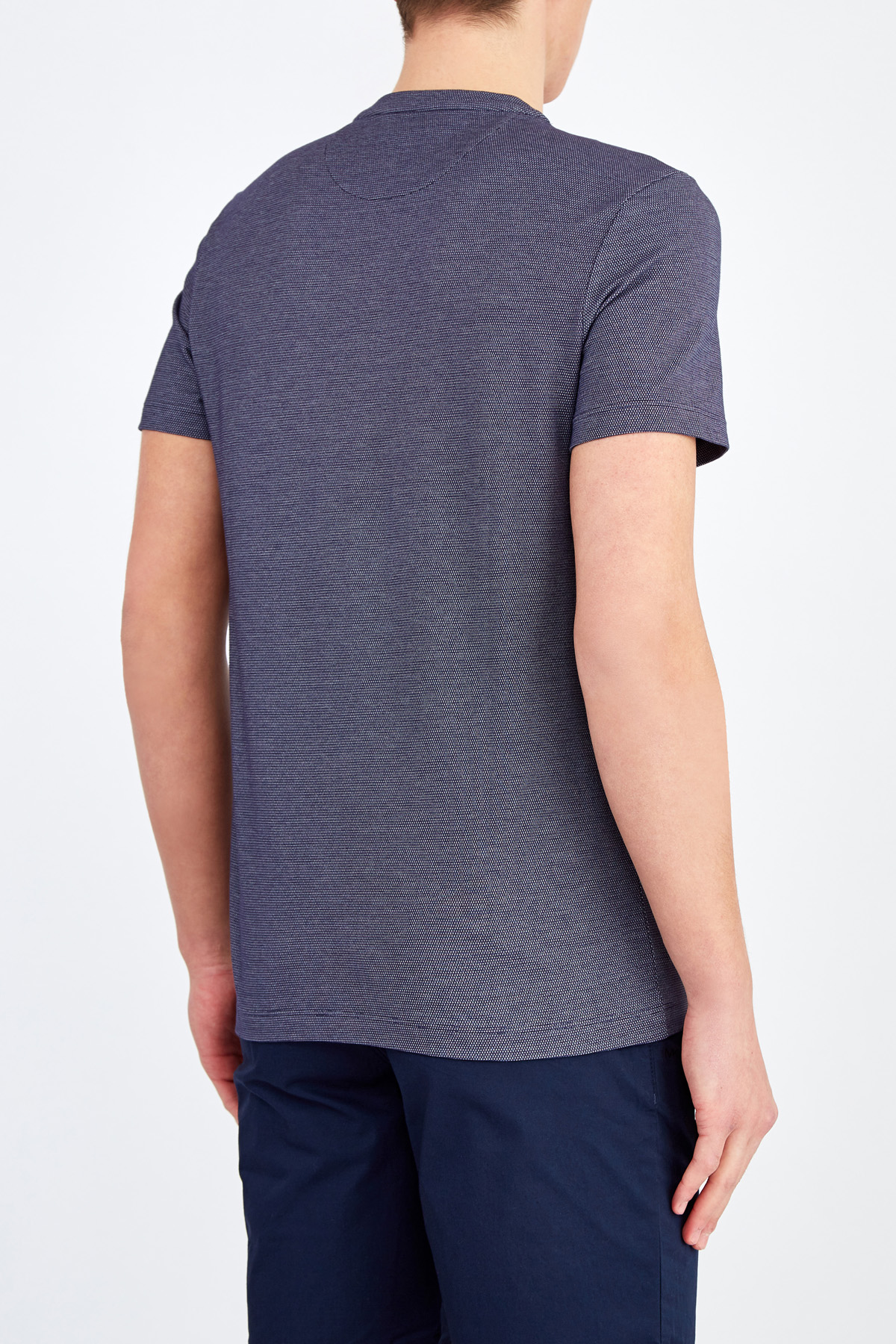 Базовая футболка свободного кроя с контрастным карманом MICHAEL KORS, цвет синий, размер 31;32 - фото 4