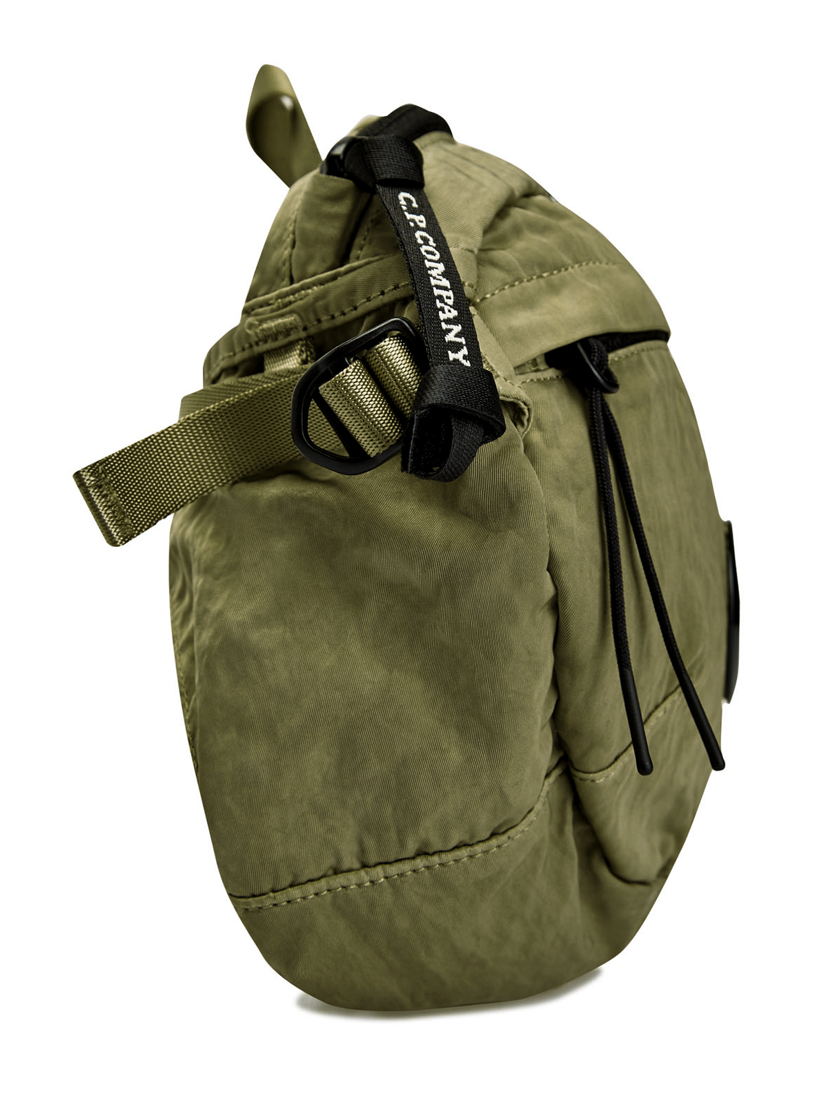 Компактная сумка из водостойкого нейлона с линзой C.P.COMPANY, цвет зеленый, размер 45;45.5 - фото 3