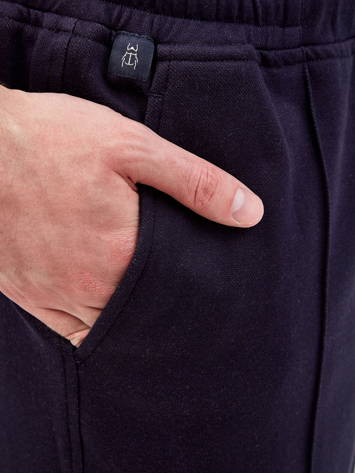 Спортивные брюки из хлопка с заложенными складками CAPOBIANCO, цвет синий, размер 50;52;54;56;58;60;48 - фото 5
