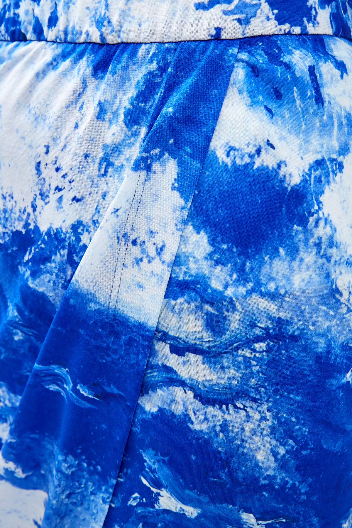 Юбка-карандаш на запах из хлопка джерси ALEXANDER TEREKHOV, цвет голубой, размер 42;40 - фото 5