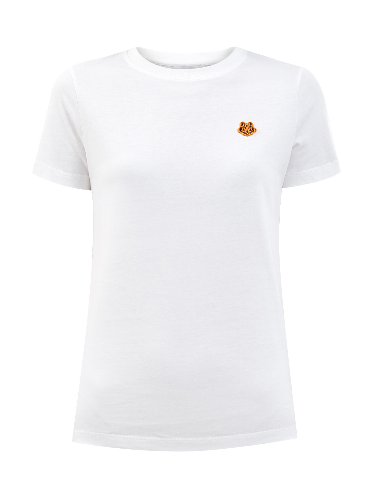 Хлопковая футболка из гладкого джерси с вышитой эмблемой бренда KENZO, цвет белый, размер M;L;XL;XS - фото 1