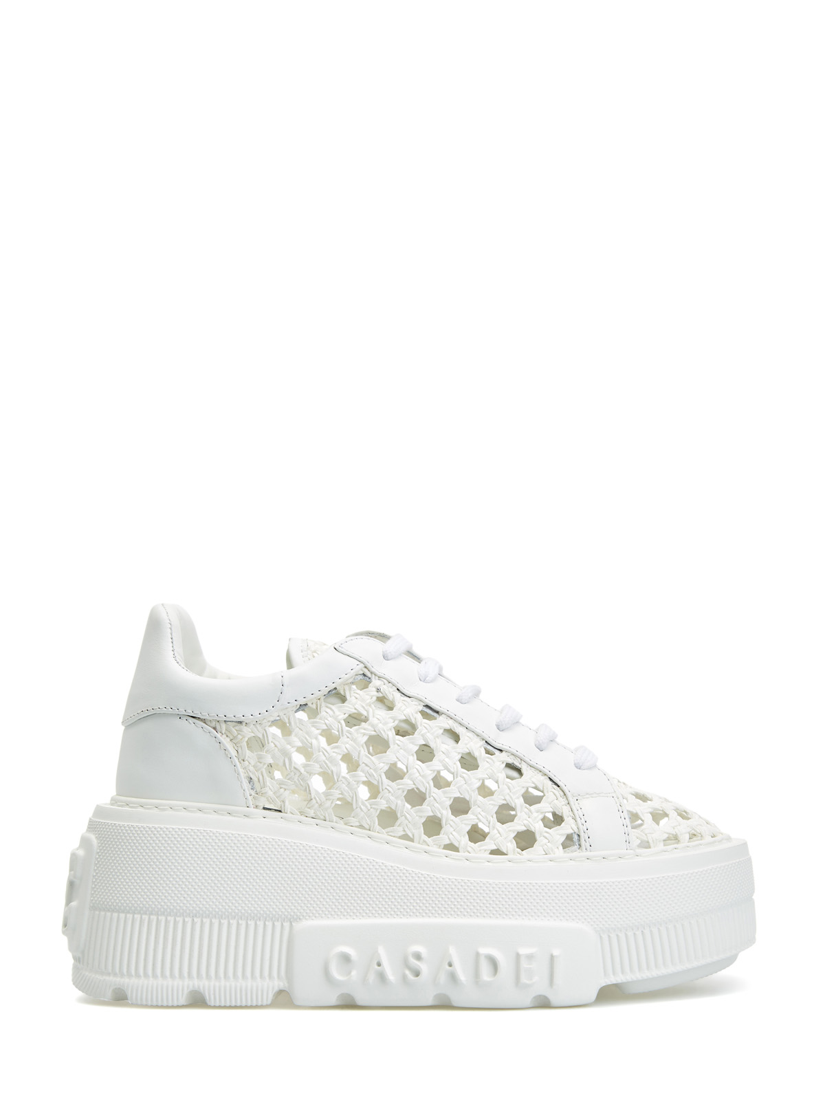 

Высокие кроссовки Nexus Versilia с плетеными вставками, Белый, Высокие кроссовки Nexus Versilia с плетеными вставками