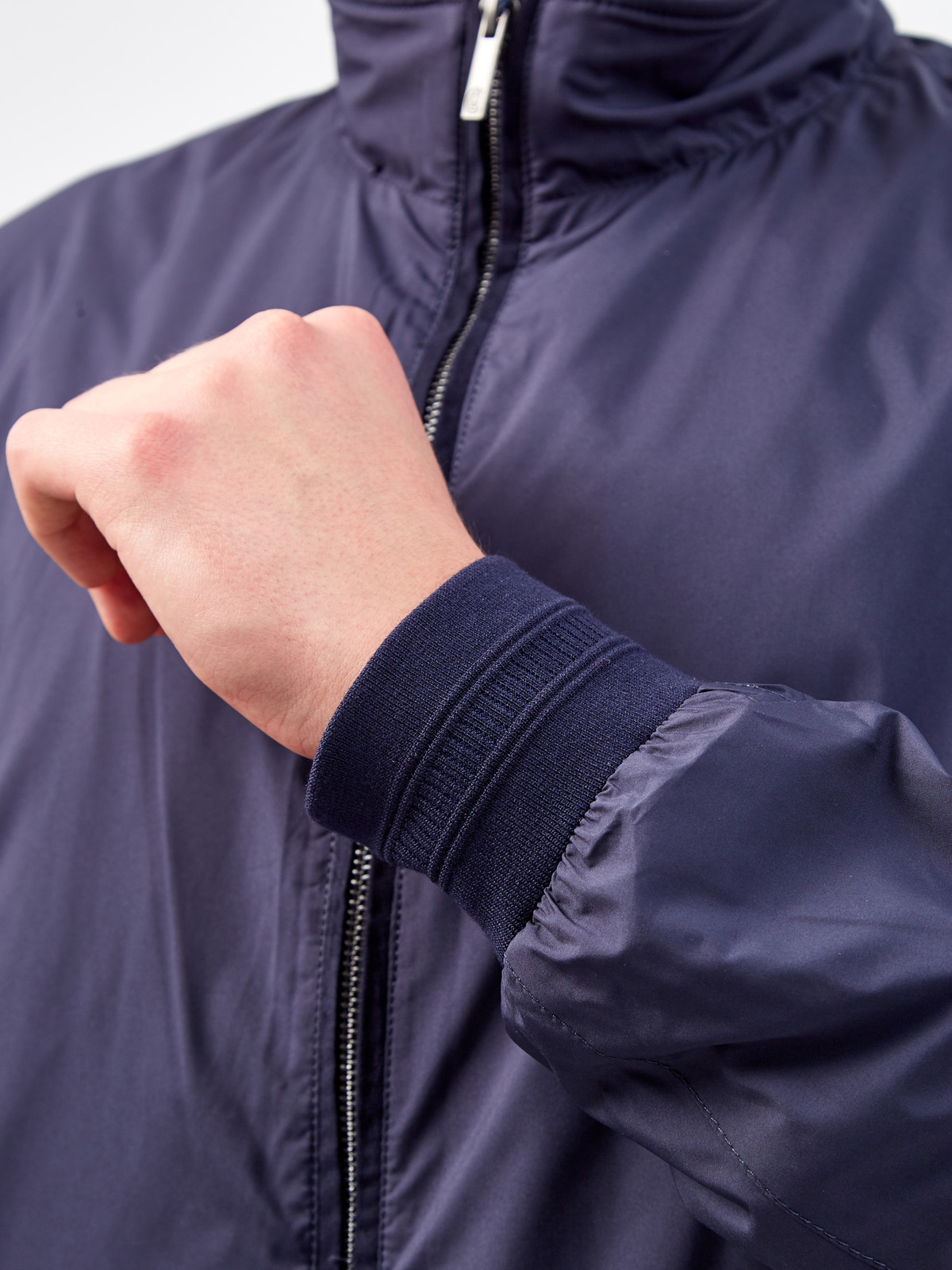 Легкая куртка-бомбер с эластичной отделкой кромок CUDGI, цвет синий, размер L;2XL;3XL;5XL;6XL;M;XL - фото 5