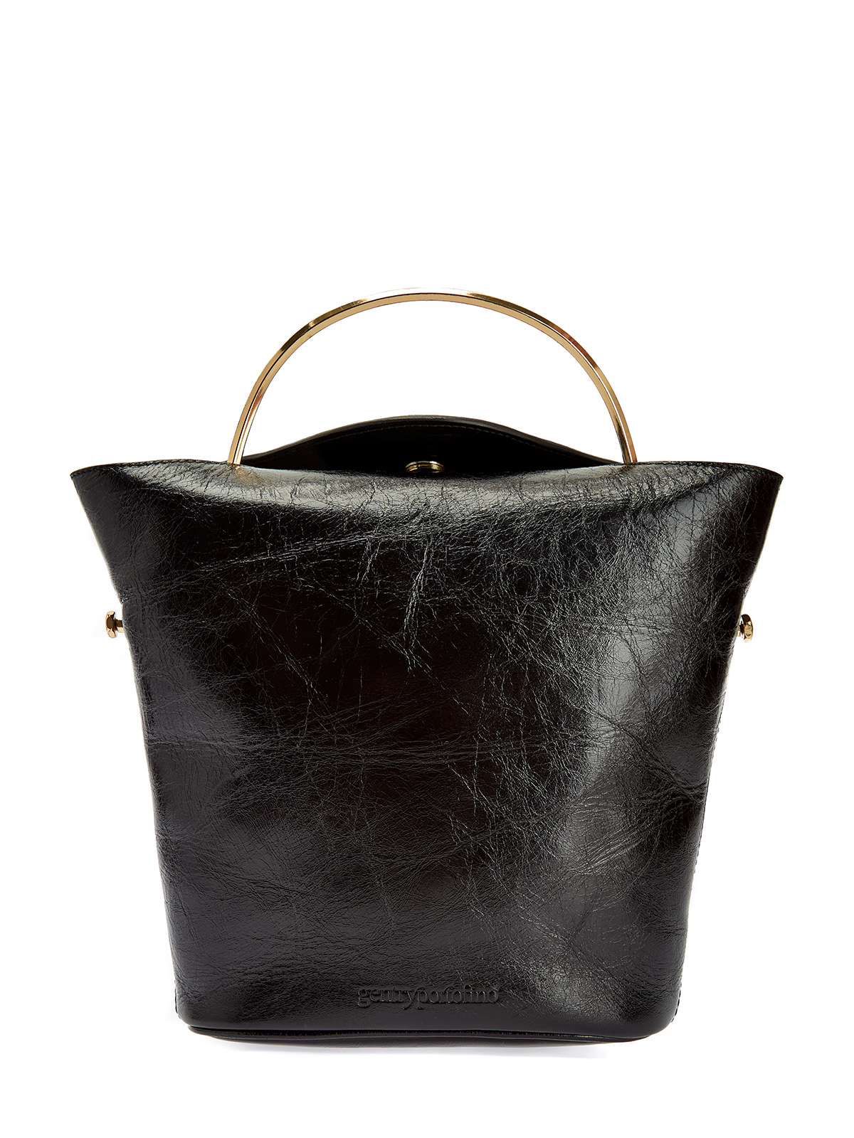 

Сумка из лакированной кожи с эффектом кракле и тиснением, Черный, Сумка из лакированной кожи с эффектом кракле и тиснением