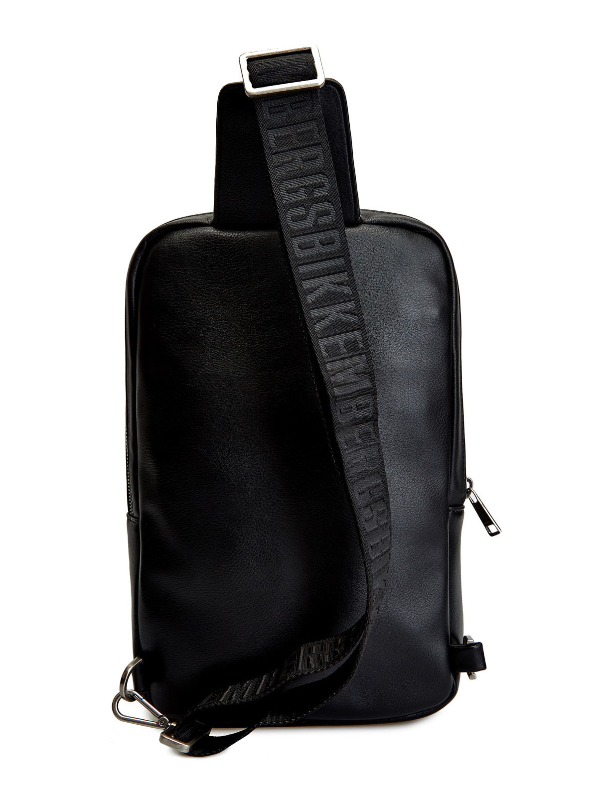 Компактная сумка из зернистой эко-кожи BIKKEMBERGS, цвет черный, размер M - фото 4