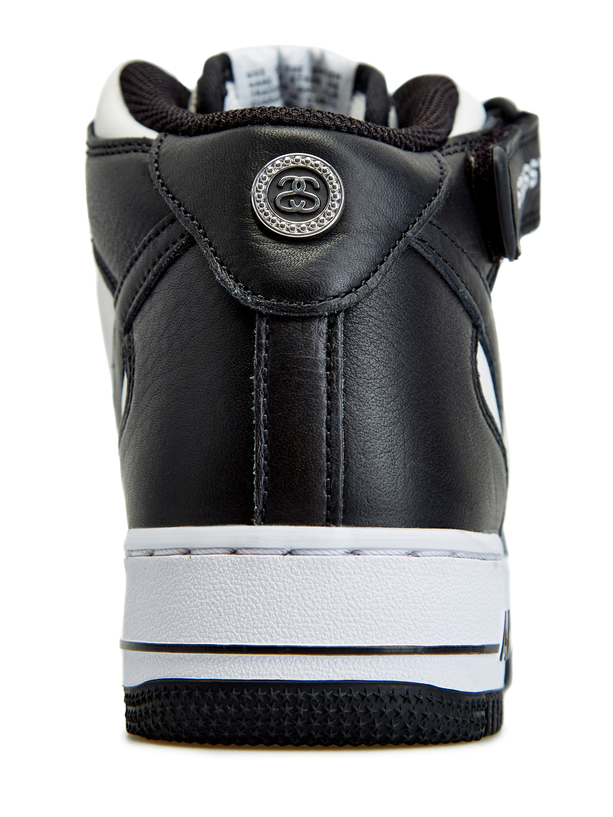 Кроссовки Stussy x Nike Air Force 1 Mid 'Light Bone Black' Nike, цвет черный, размер 42 - фото 5