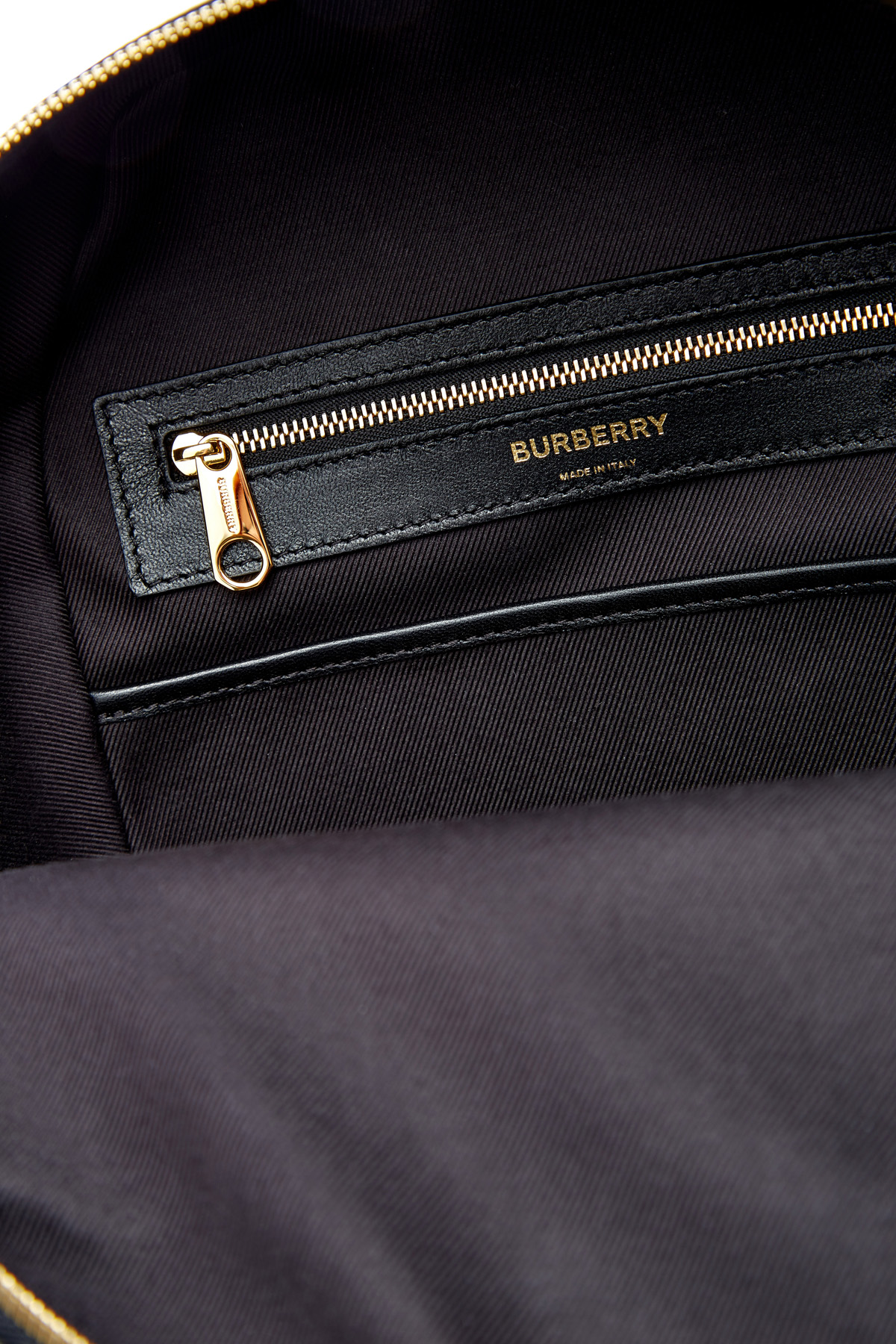 Рюкзак из габардина с полимерным напылением и принтом Horseferry BURBERRY, цвет черный, размер 40;38 - фото 7
