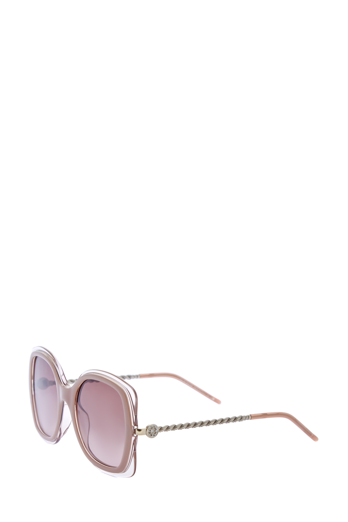 Солнцезащитные очки с полупрозрачными контурами и витыми дужками ELIE SAAB, размер 40 - фото 3