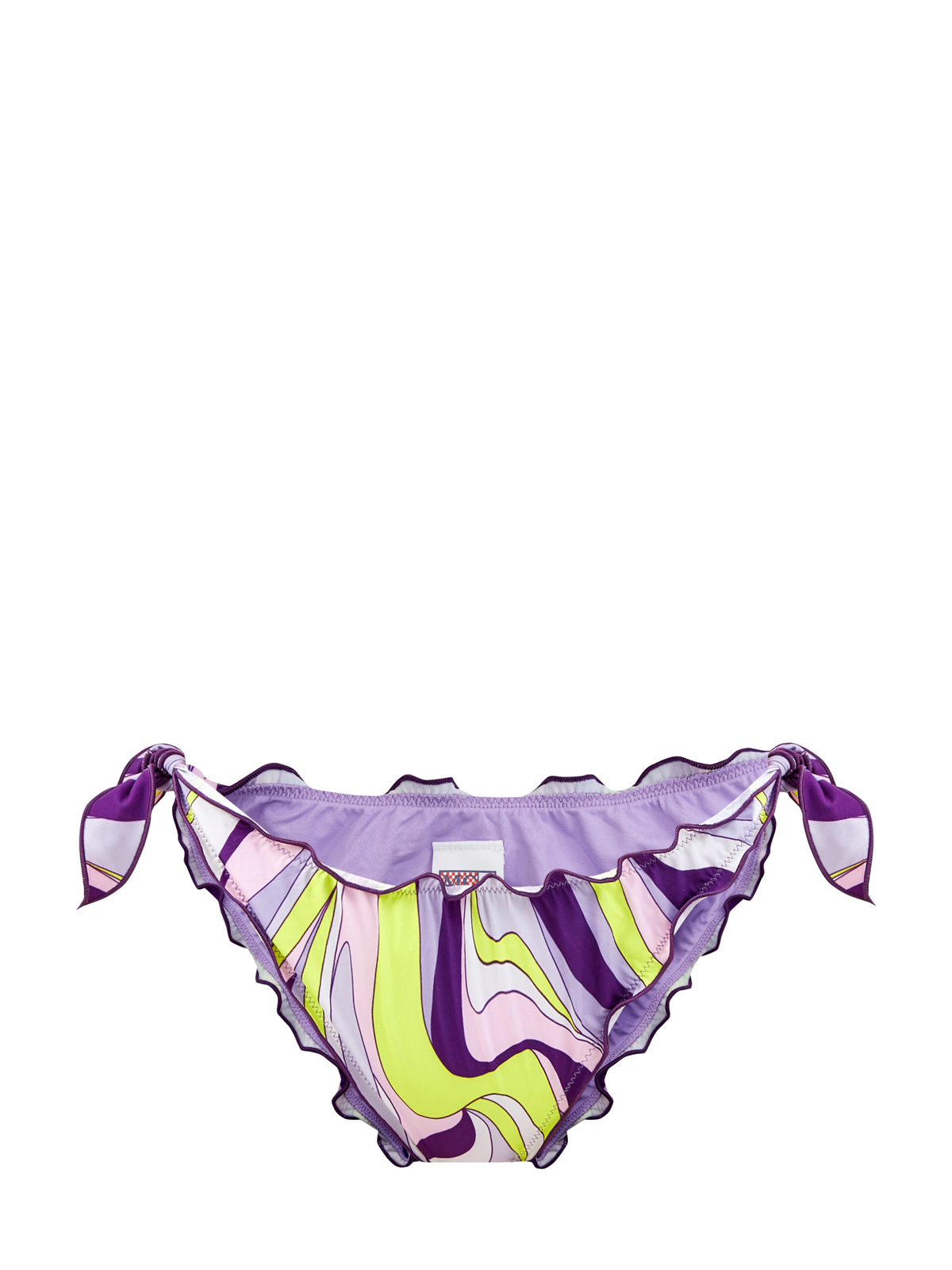 Плавки-бикини с принтом Shape Wave и завязками MC2 SAINT BARTH, цвет фиолетовый, размер M;L - фото 1