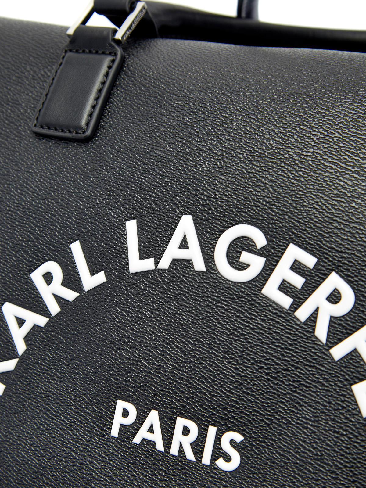 Дорожная сумка с контрастным принтом Rue St-Guillaume KARL LAGERFELD, цвет черный, размер 5;6;7 - фото 6