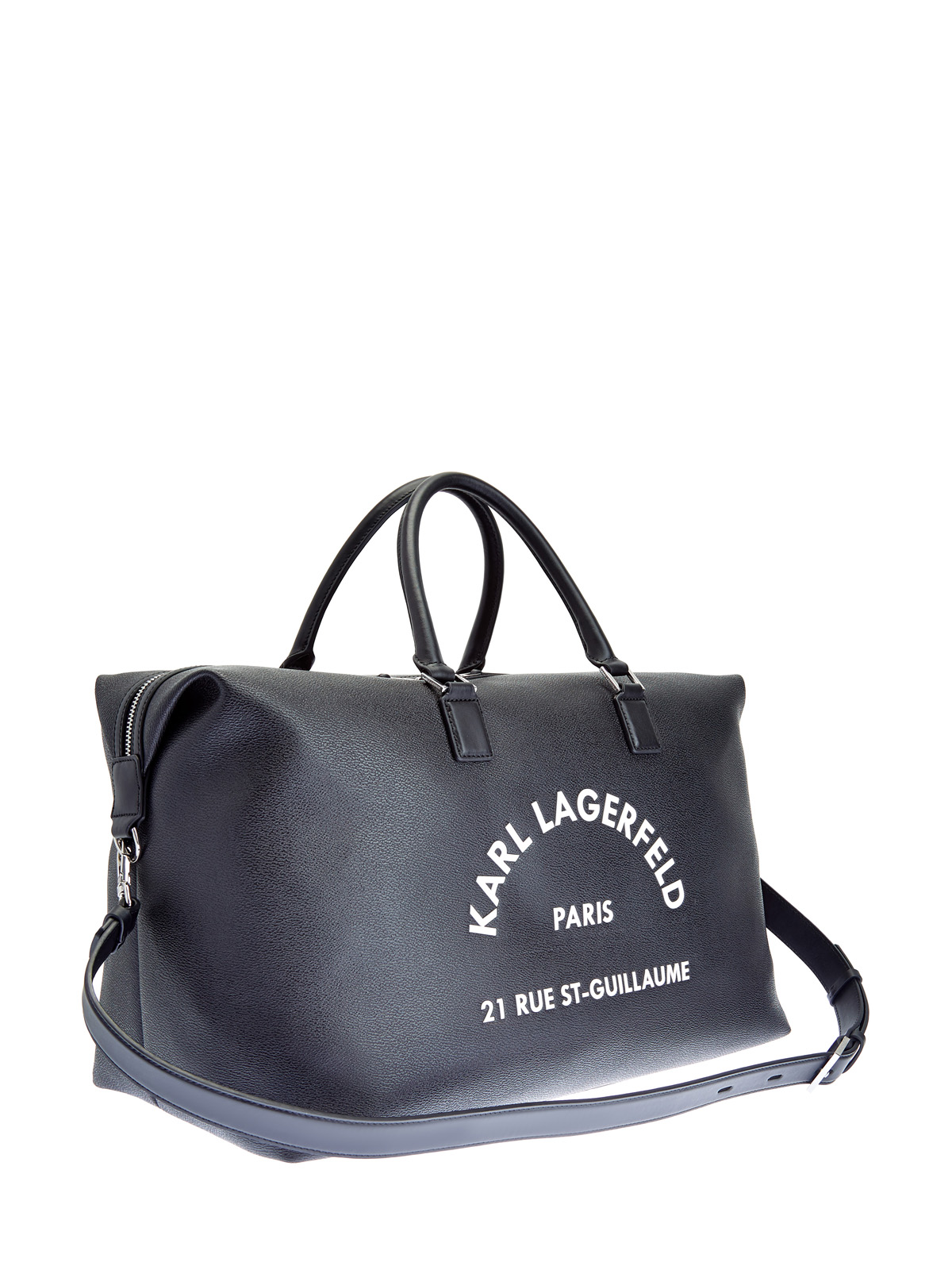 Дорожная сумка с контрастным принтом Rue St-Guillaume KARL LAGERFELD, цвет черный, размер 5;6;7 - фото 3