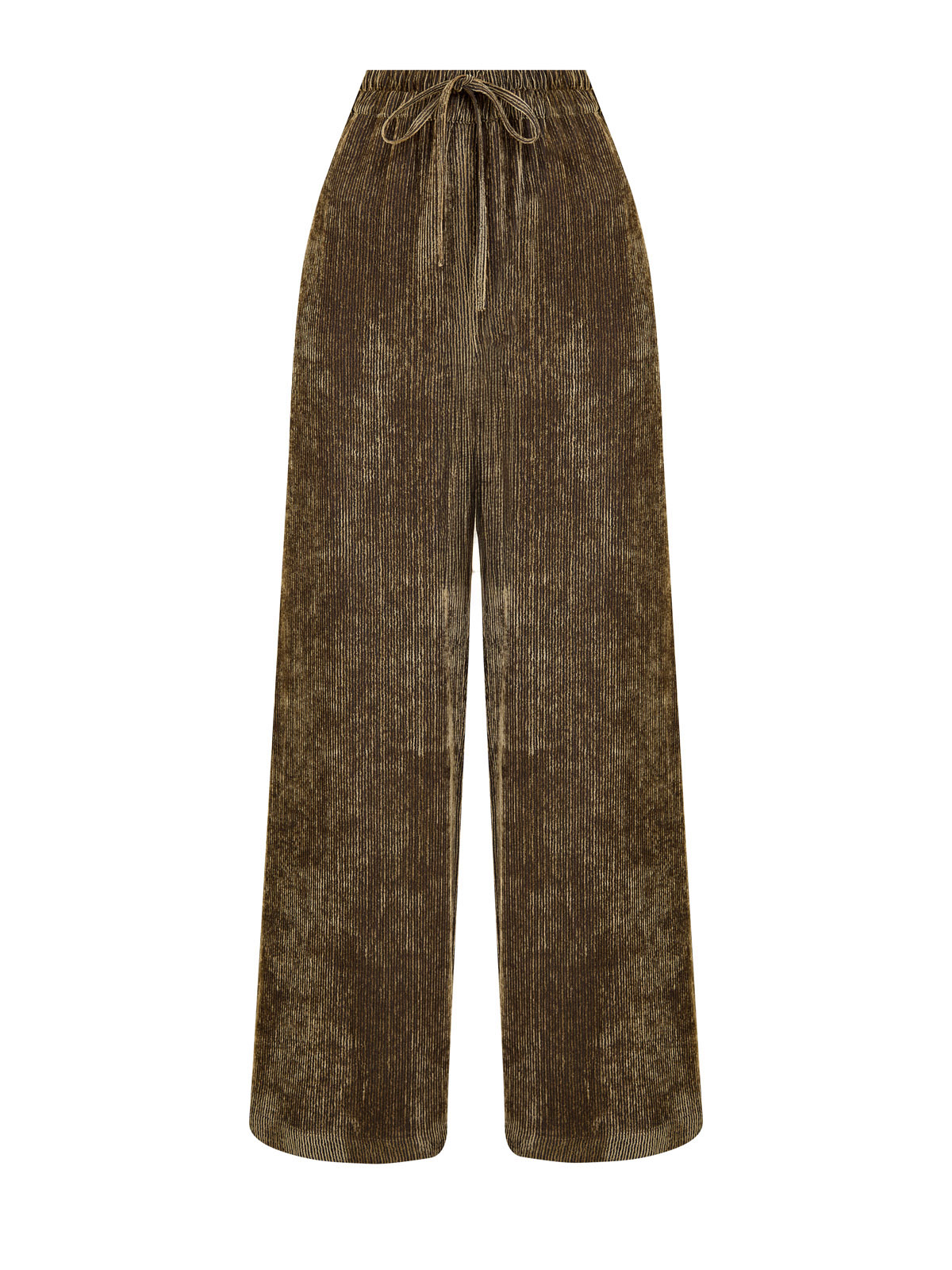 

Широкие брюки-палаццо с эластичным поясом на кулиске, Зеленый, Широкие брюки-палаццо с эластичным поясом на кулиске