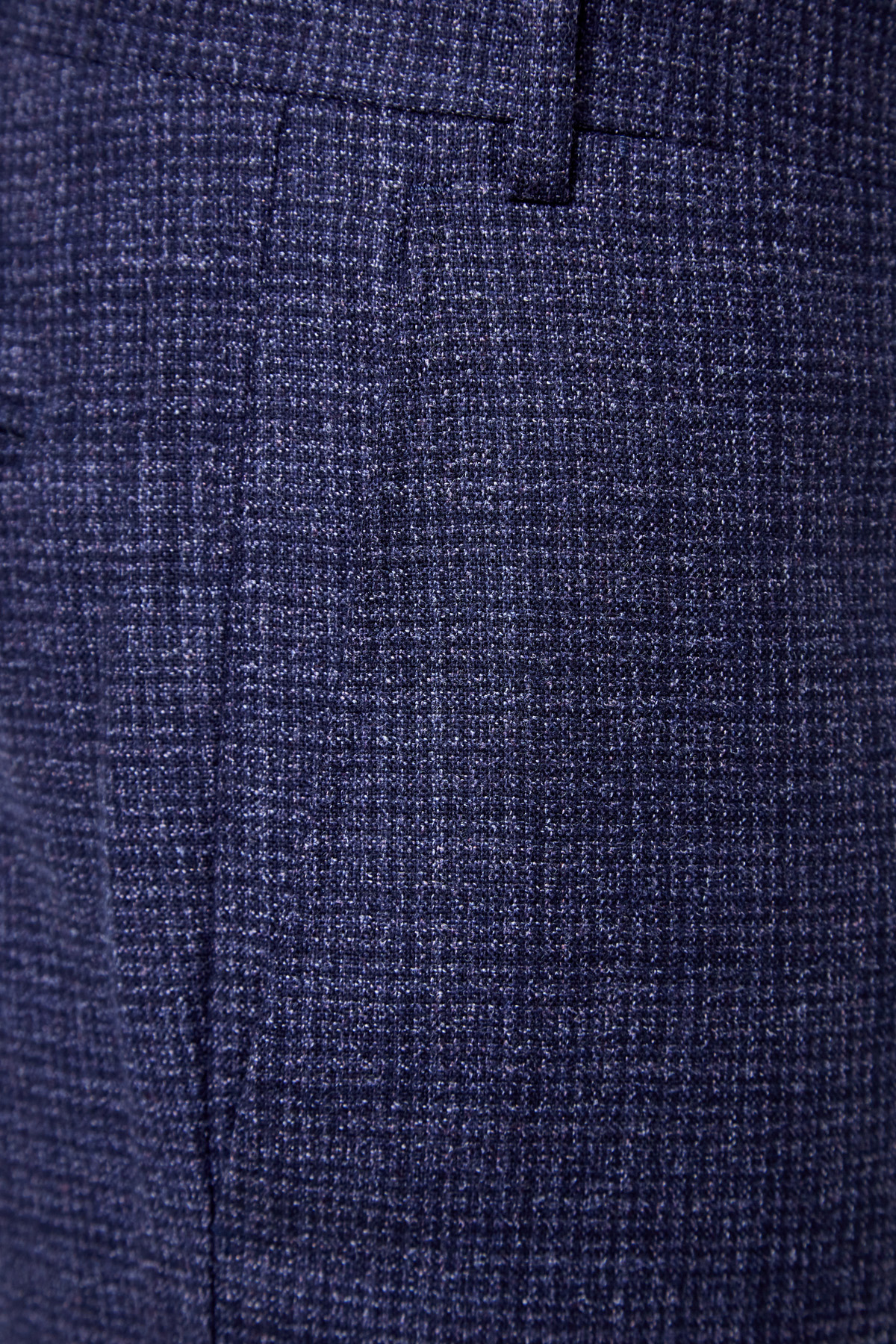 Брюки из плотной шерстяной ткани с микро-принтом CANALI, цвет синий, размер 56;58 - фото 5