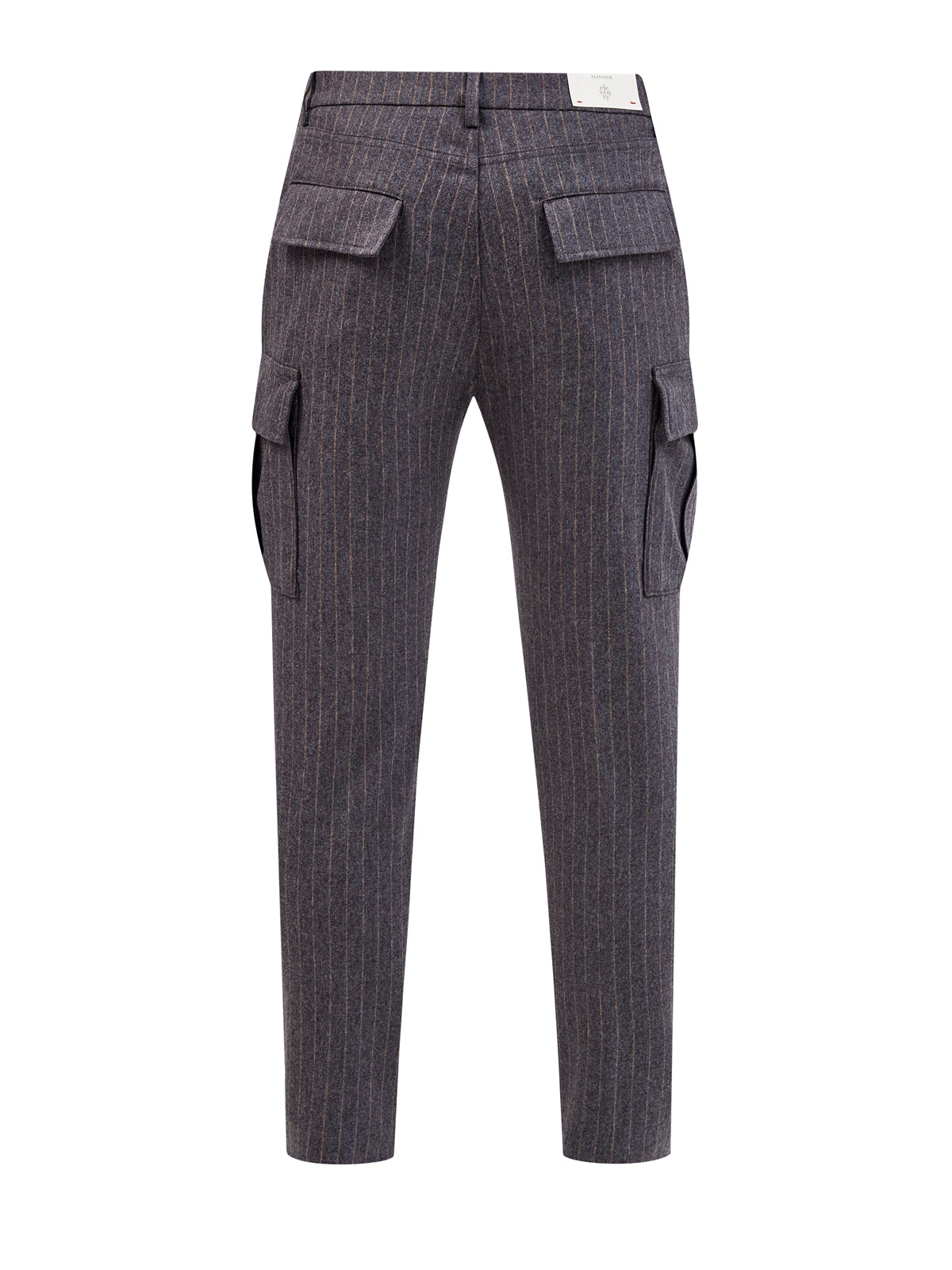Зауженные брюки с карманами в стиле карго ELEVENTY, цвет серый, размер 48;50;52 - фото 2