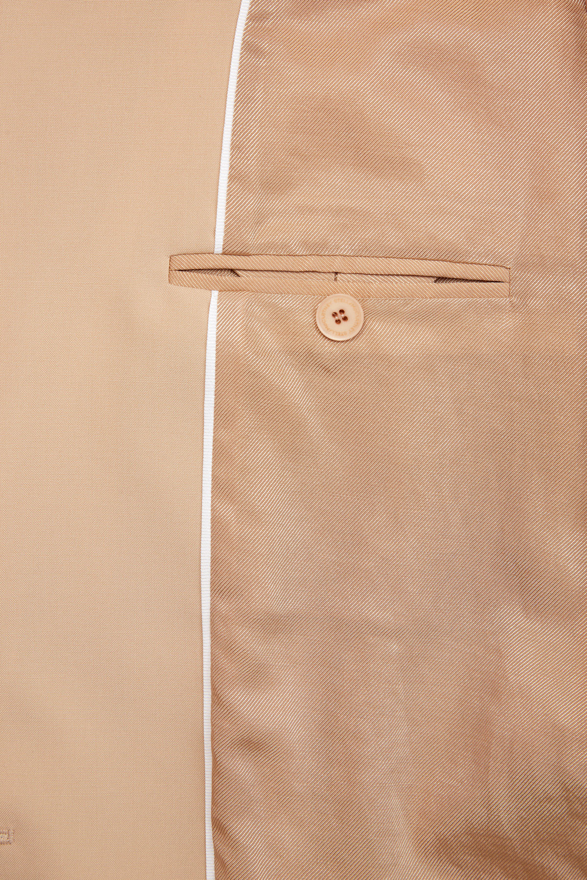 Однобортный жакет из тонкой шерсти STELLA McCARTNEY, цвет бежевый, размер S;XS - фото 7