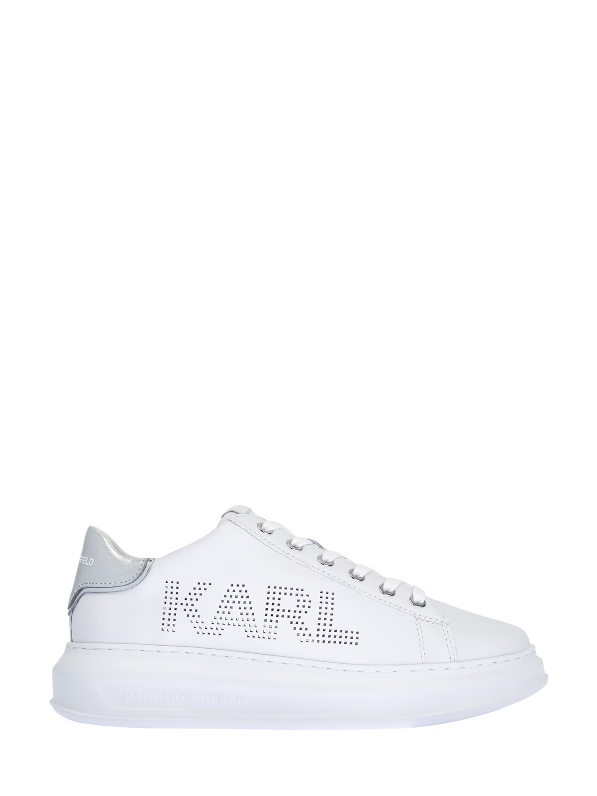 Массивные кроссовки Maxi Kup с перфорированным логотипом KARL LAGERFELD, цвет белый, размер 5;8;9 - фото 1
