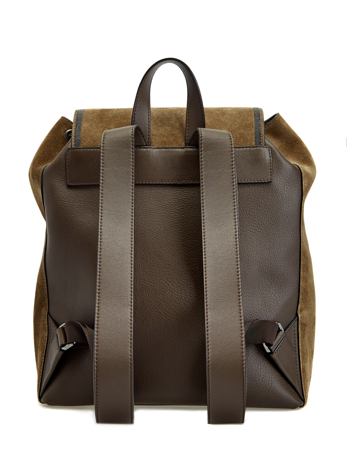 Рюкзак из замши с элегантной окантовкой Мониль BRUNELLO CUCINELLI, цвет коричневый, размер 39;41;37;37.5;38;38.5;39.5;40;40.5 - фото 5