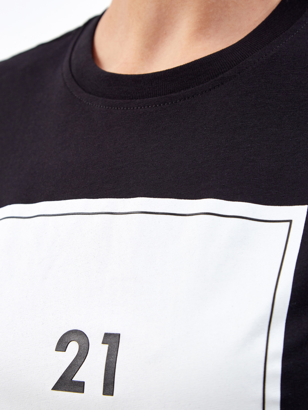 Графичная футболка из хлопка джерси с принтом-леттерингом KARL LAGERFELD, цвет черный, размер XS;L;M - фото 5