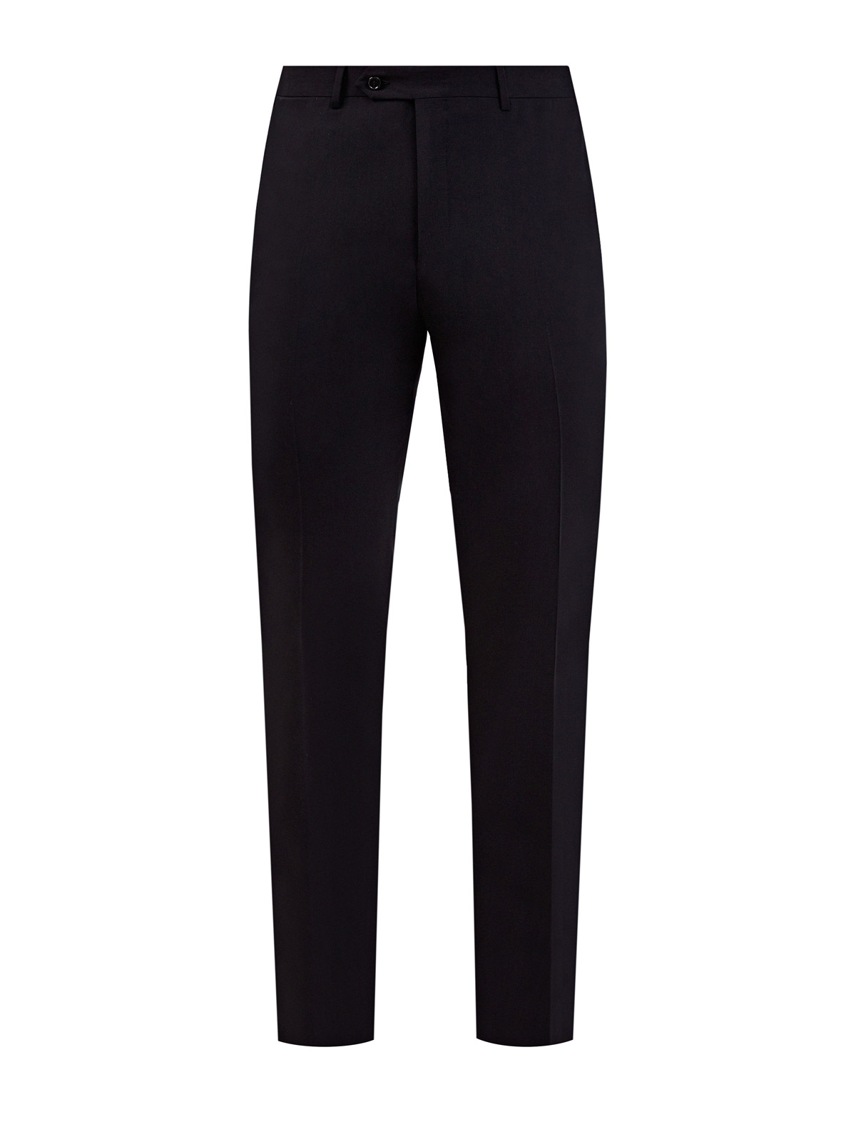 Черные брюки в классическом стиле из тонкой шерсти CANALI, цвет черный, размер 46;48;50;52;54;56;58;60;62;64 - фото 1