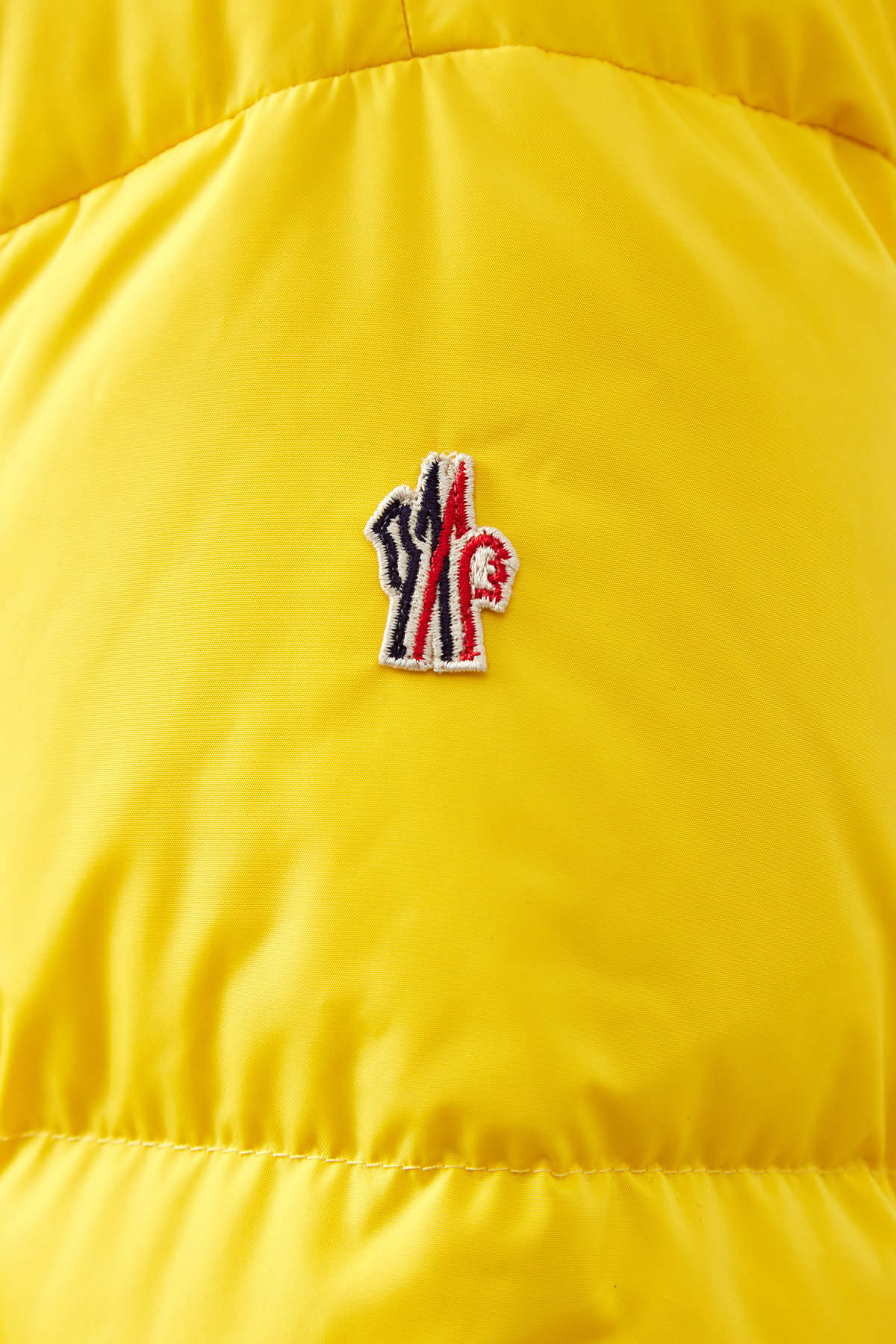 Горнолыжный пуховик с прорезиненными молниями MONCLER, цвет желтый, размер M;L - фото 6