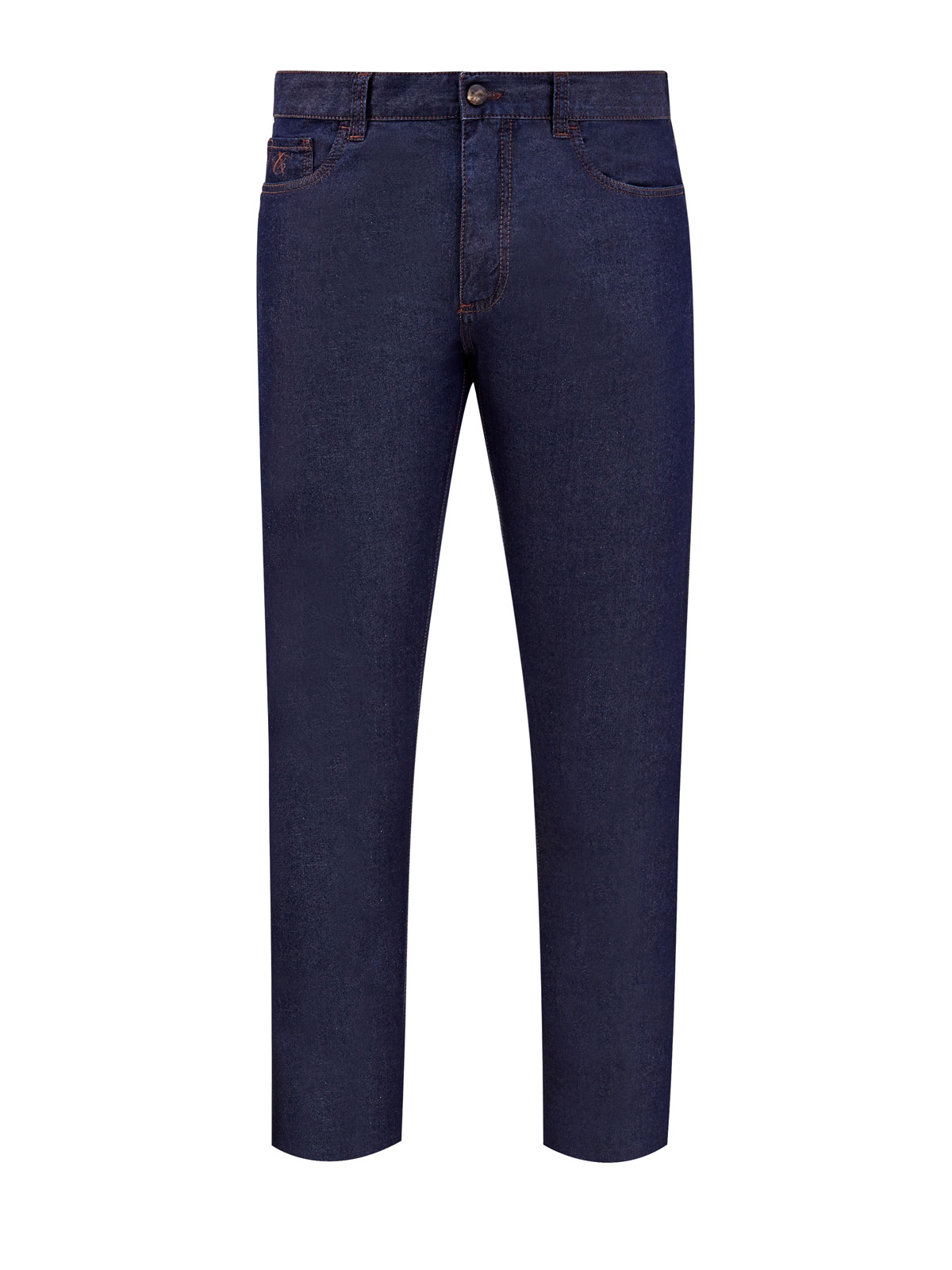 Тонкие джинсы ручной работы из денима и шелка CANALI, цвет синий, размер 50;52;58;60 - фото 1